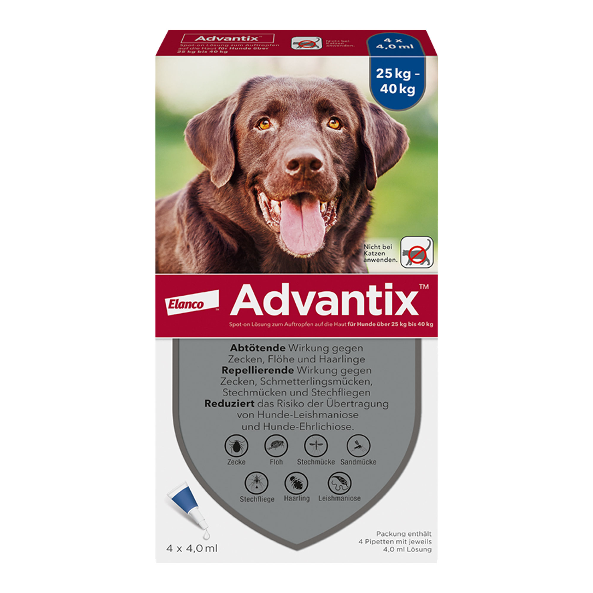 Advantix Spot-on Lsg. zum Auftropfen für Hunde 25-40 kg