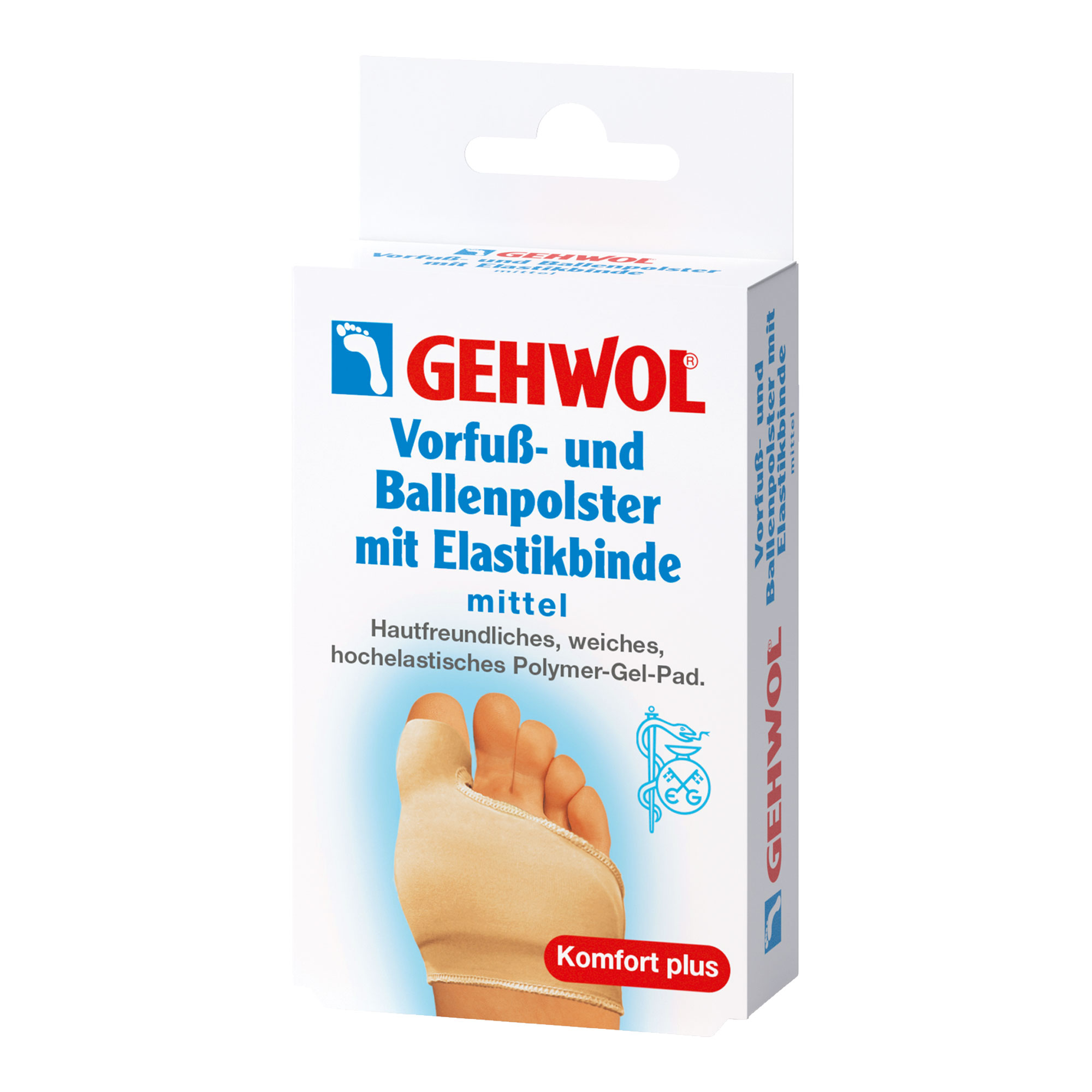 Gehwol Vorfuß- und Ballenpolster mit Elastikbinde