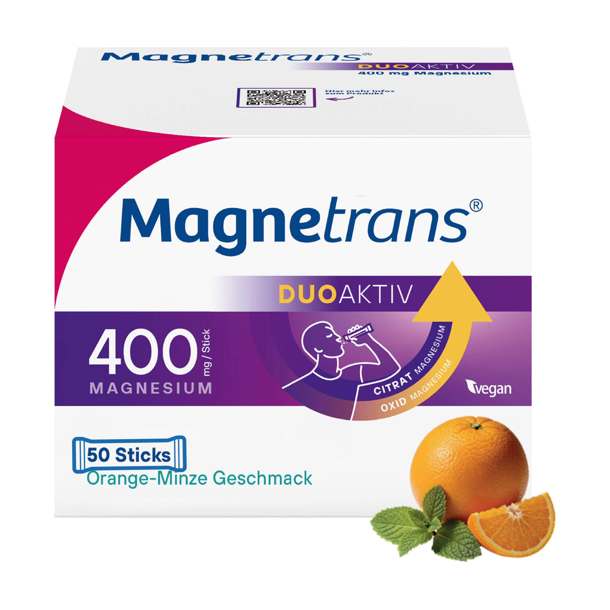 Magnetrans duo-aktiv 400 mg Sticks