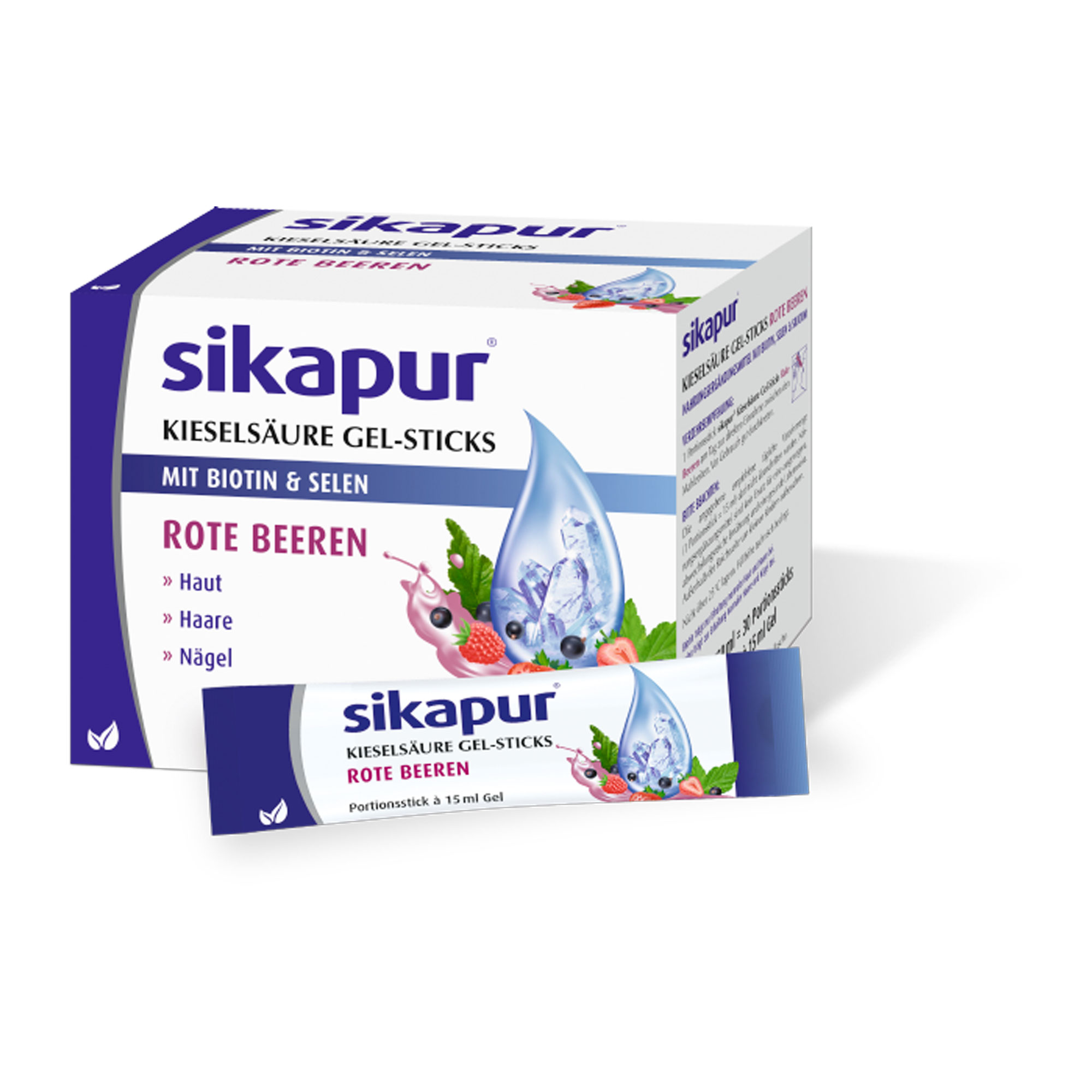 Sikapur Kieselsäure Gel-Sticks rote Beeren