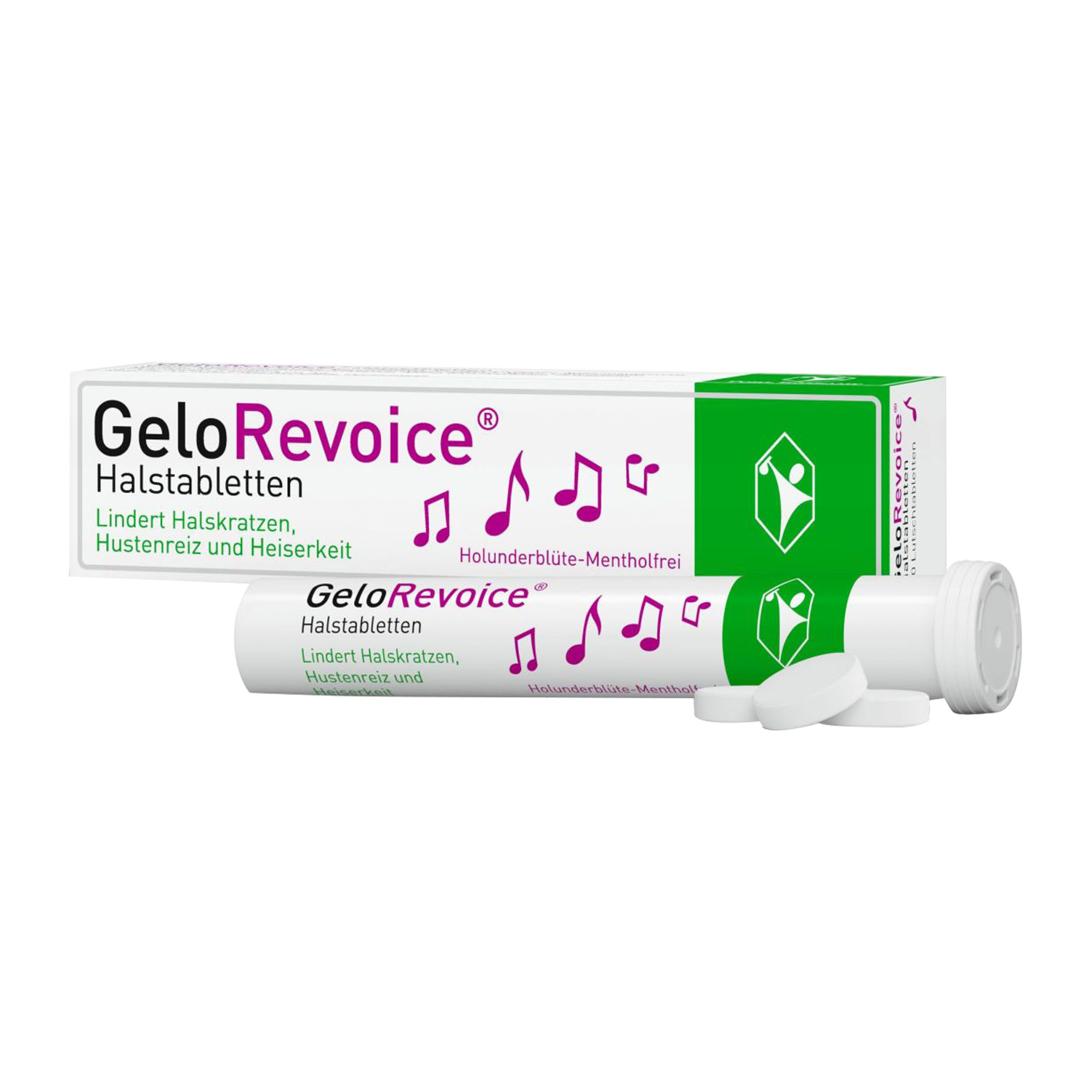 GeloRevoice Halstabletten Holunderblüte-Mentholfrei