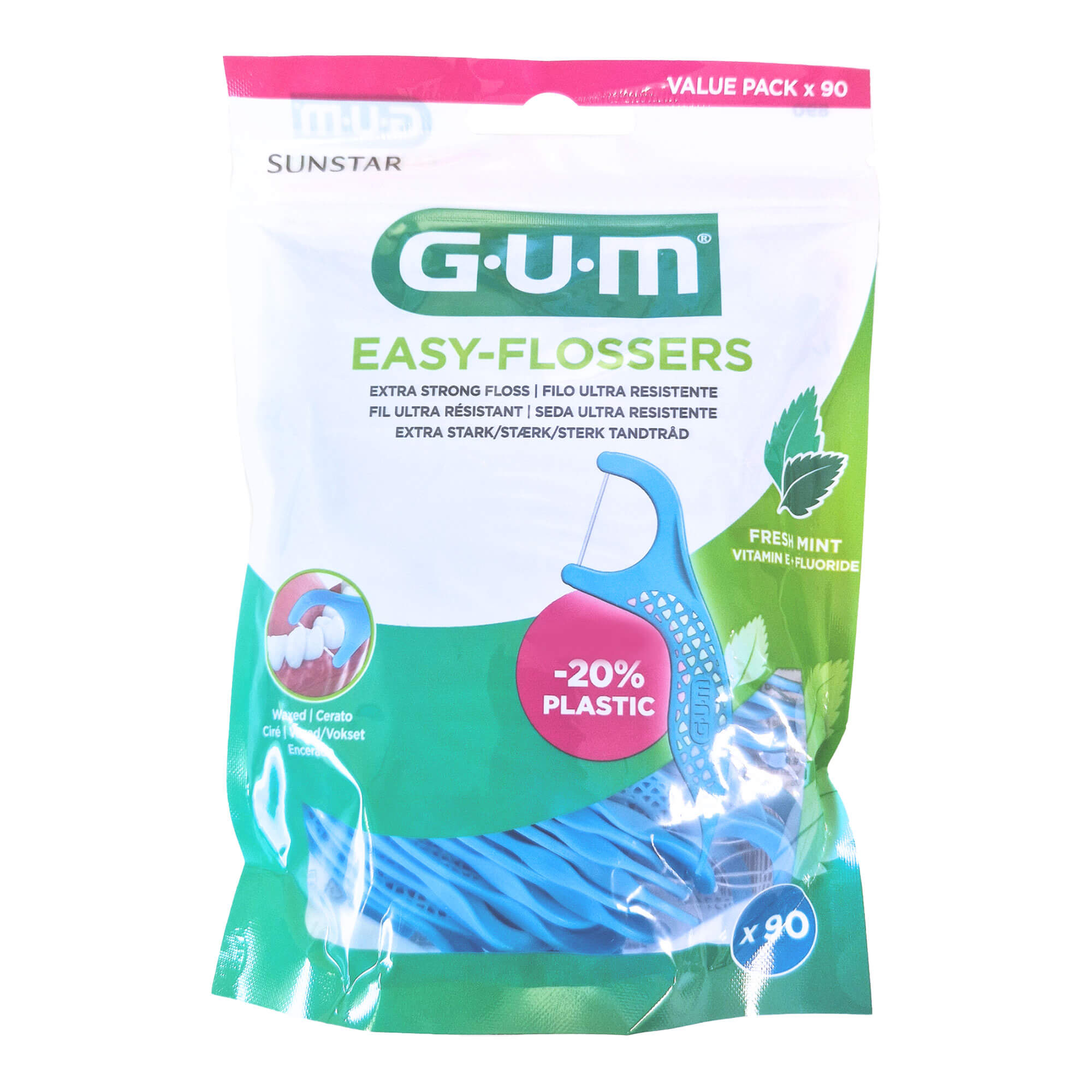 Gum Easy-Flossers Zahnseidesticks gewachts mint