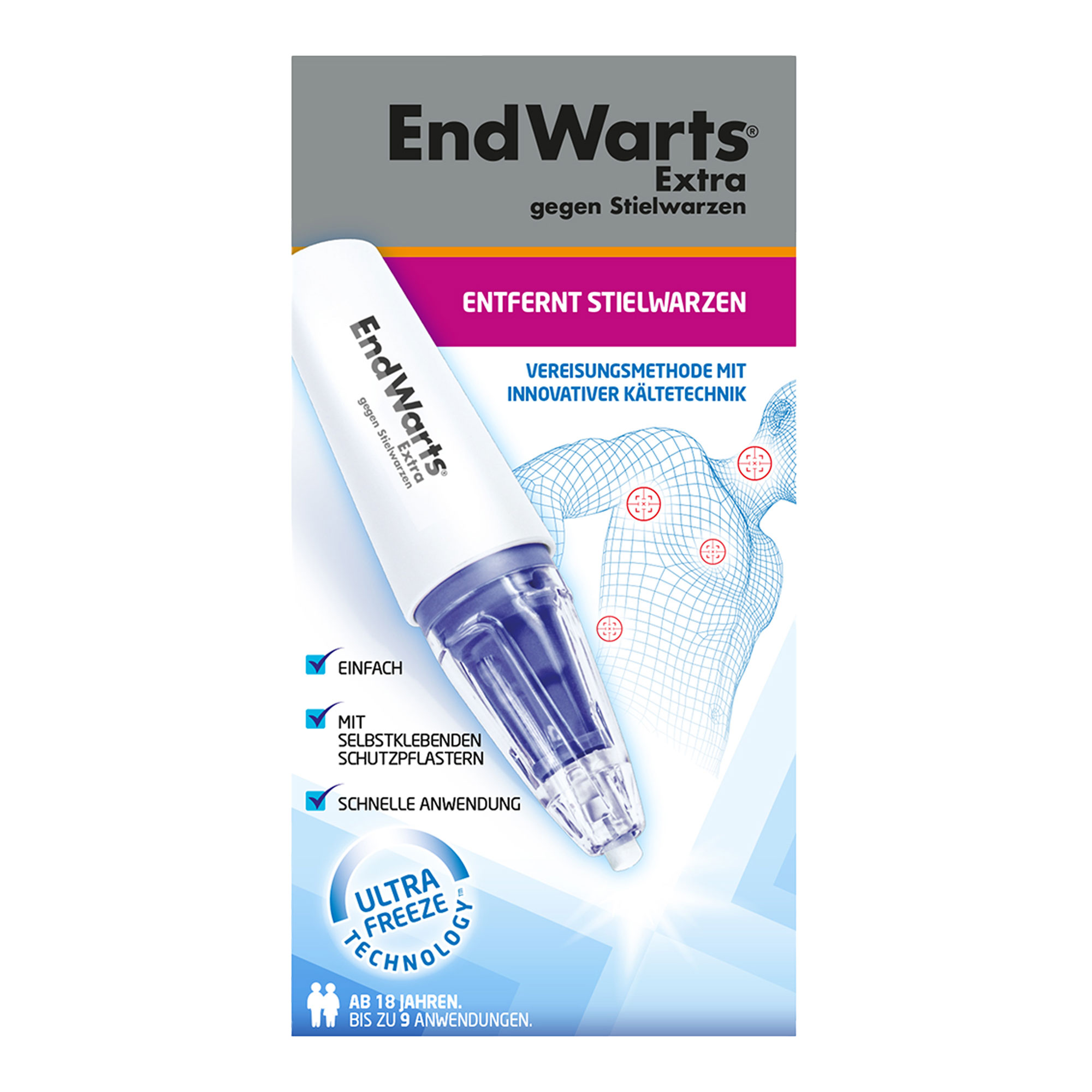 EndWarts Extra gegen Stielwarzen