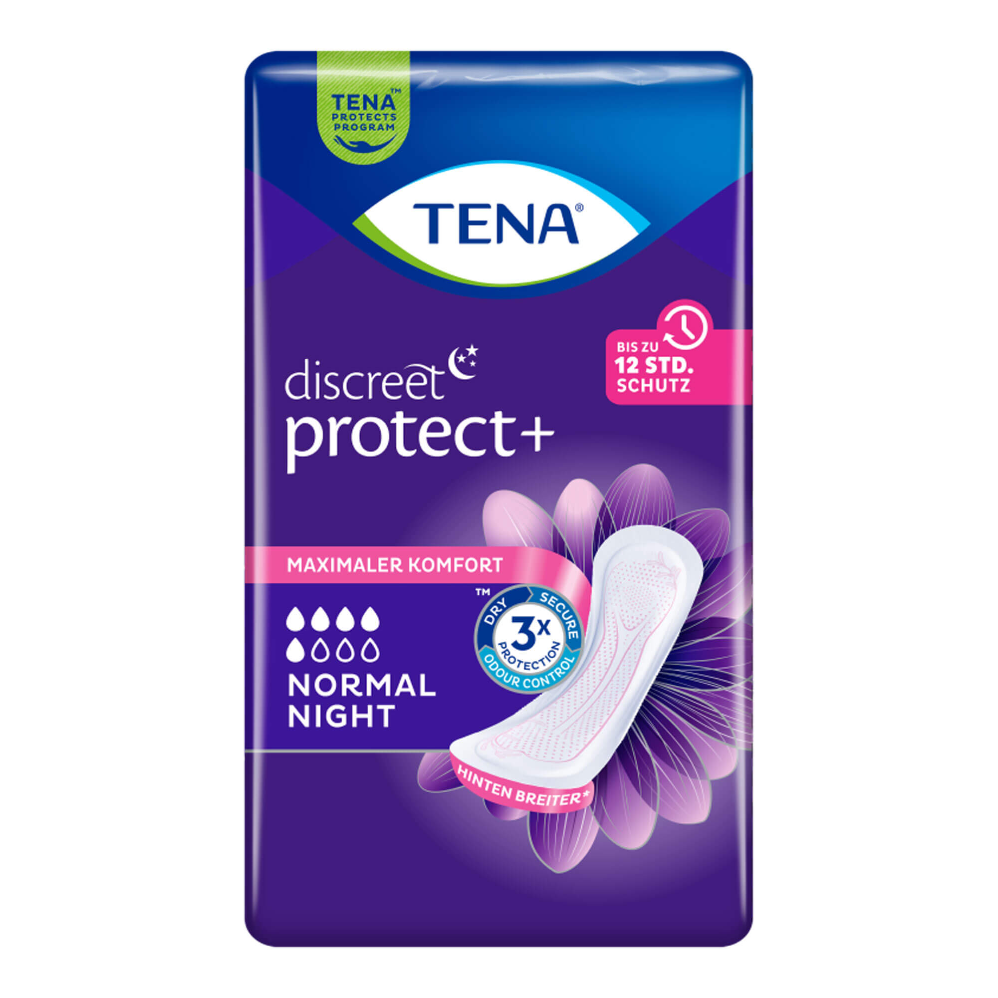 TENA Discreet Normal Night Inkontinenz Einlagen