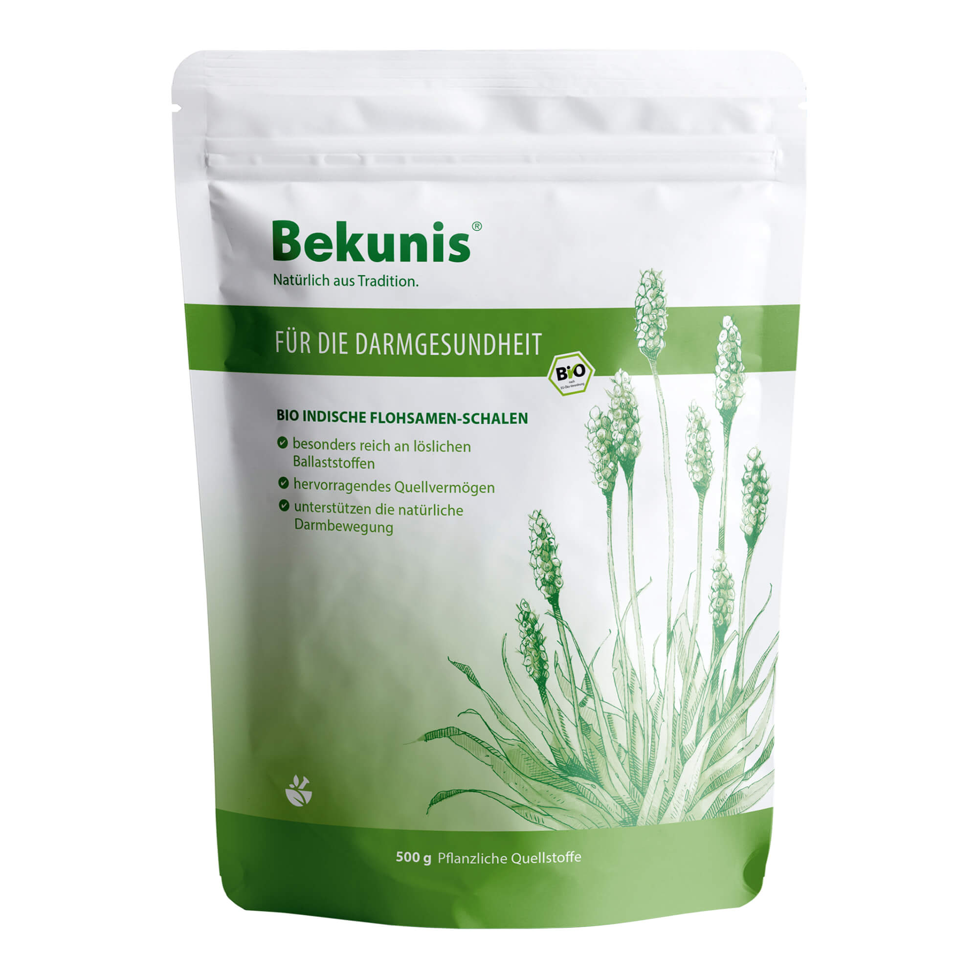 Bekunis Indische Flohsamen-Schalen