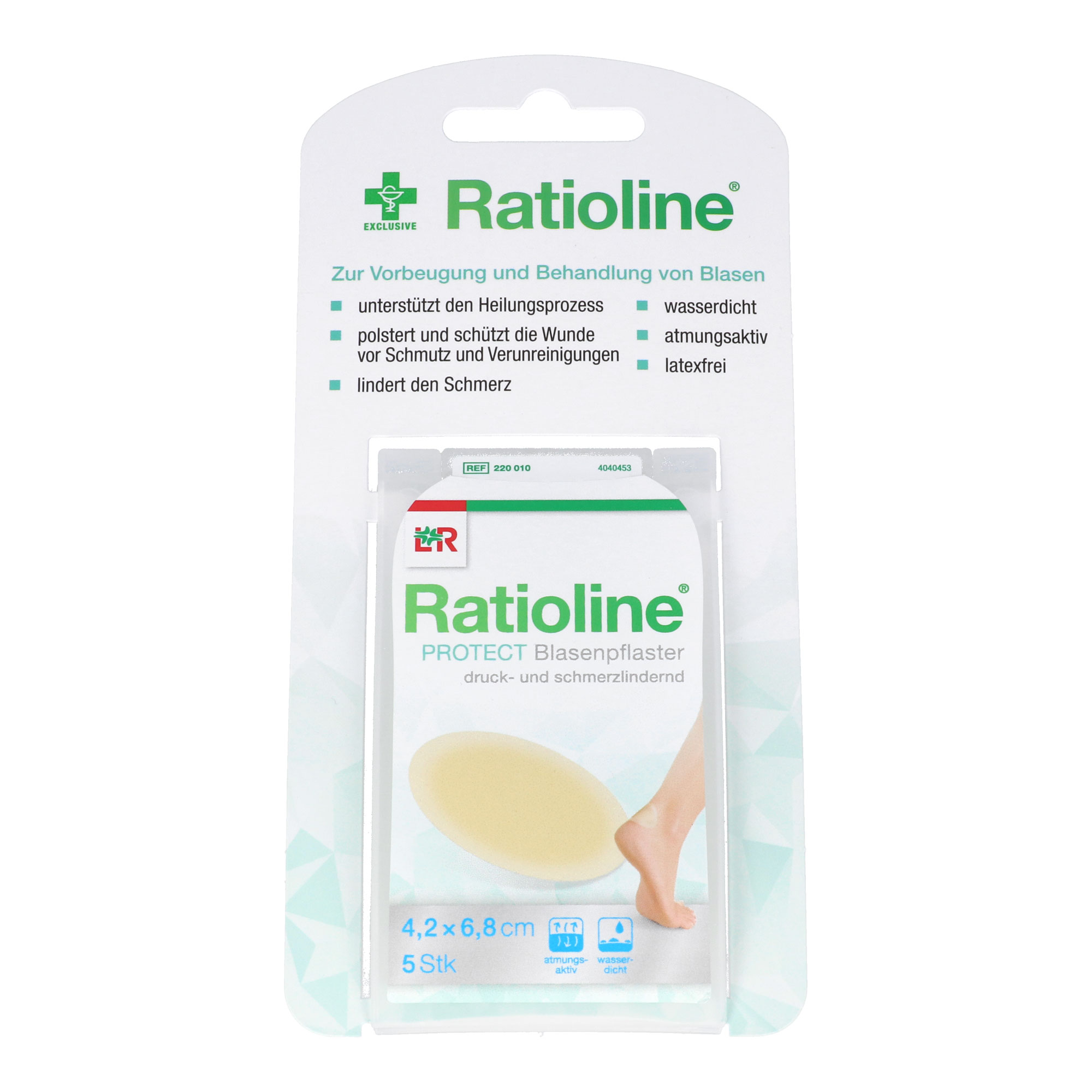 Ratioline PROTECT Blasenpflaster 4,2 x 6,8 cm