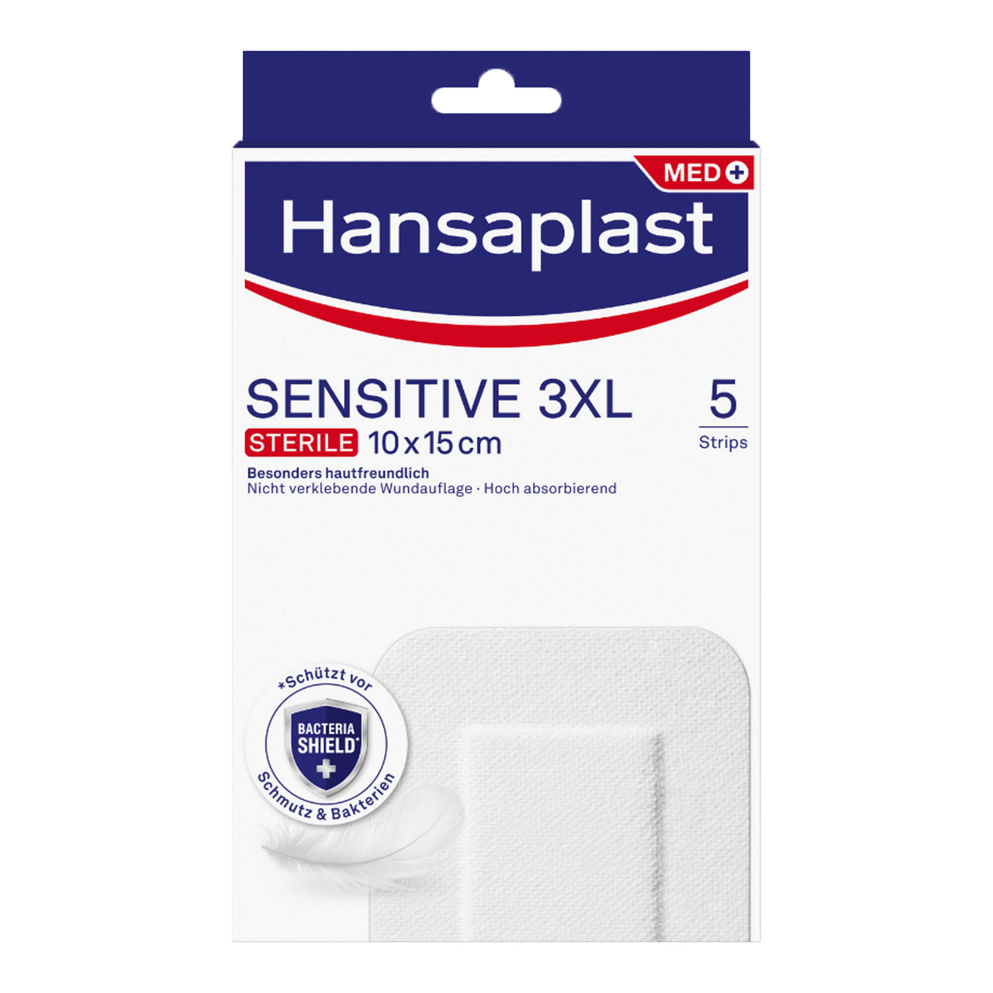 Hansaplast Sensitive Wundverband steril 10 x 15 cm