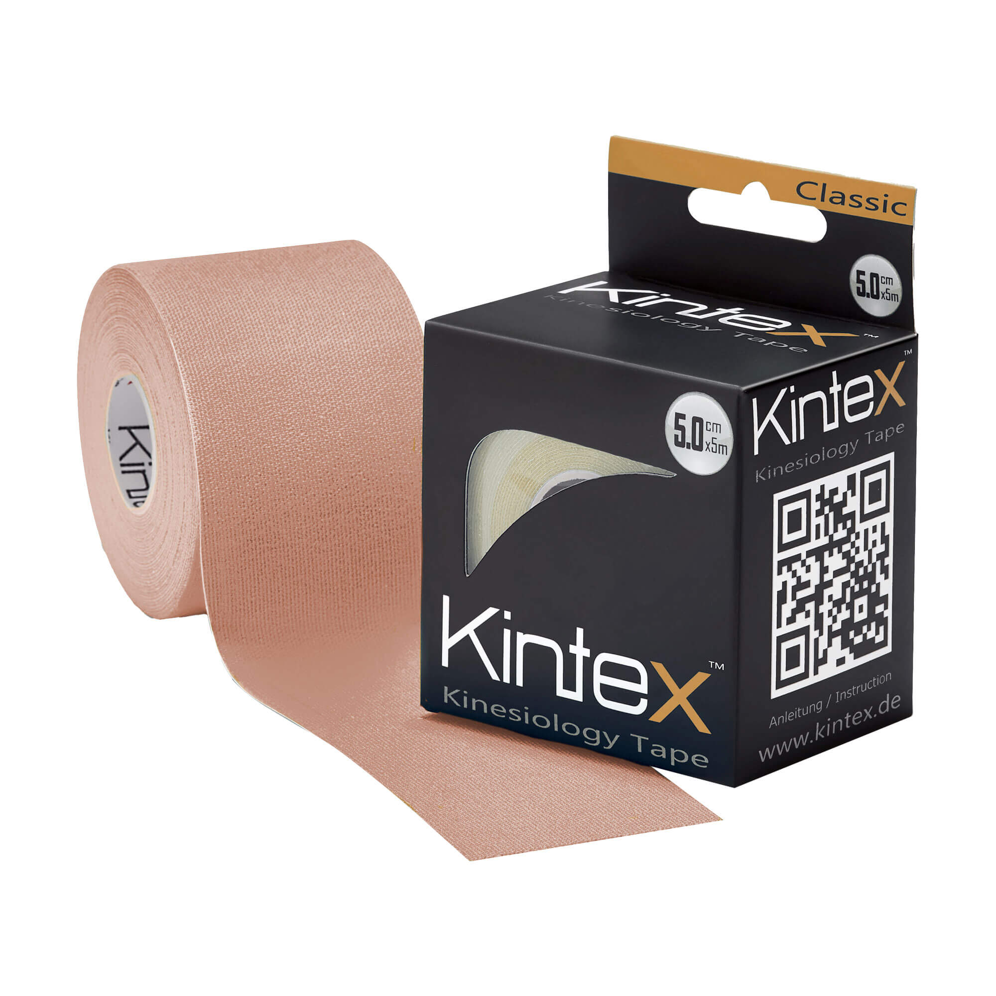 Kintex Kinesiologie Tape classic 5 cm x 5 m beige