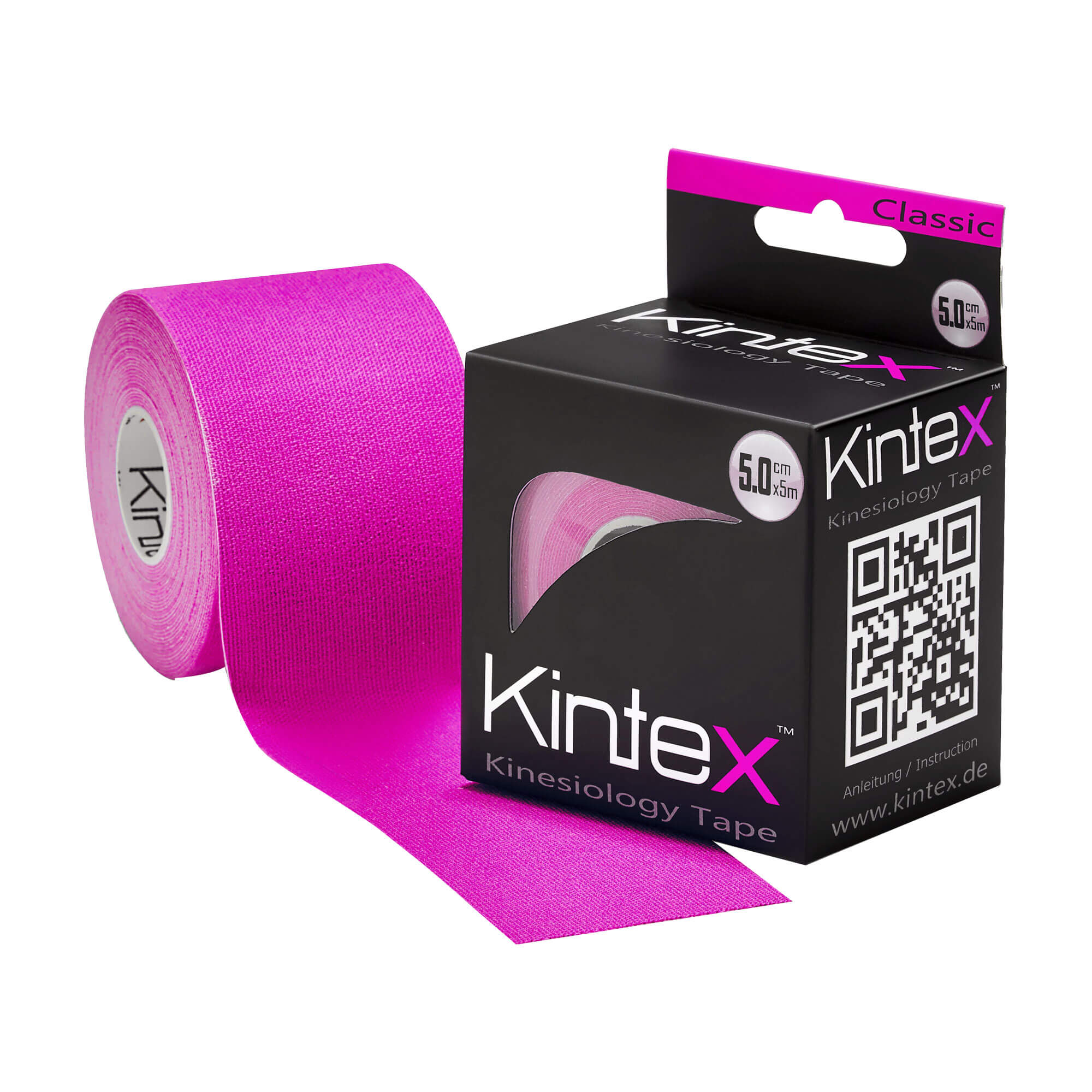 Kintex Kinesiologie Tape classic 5 cm x 5 m pink