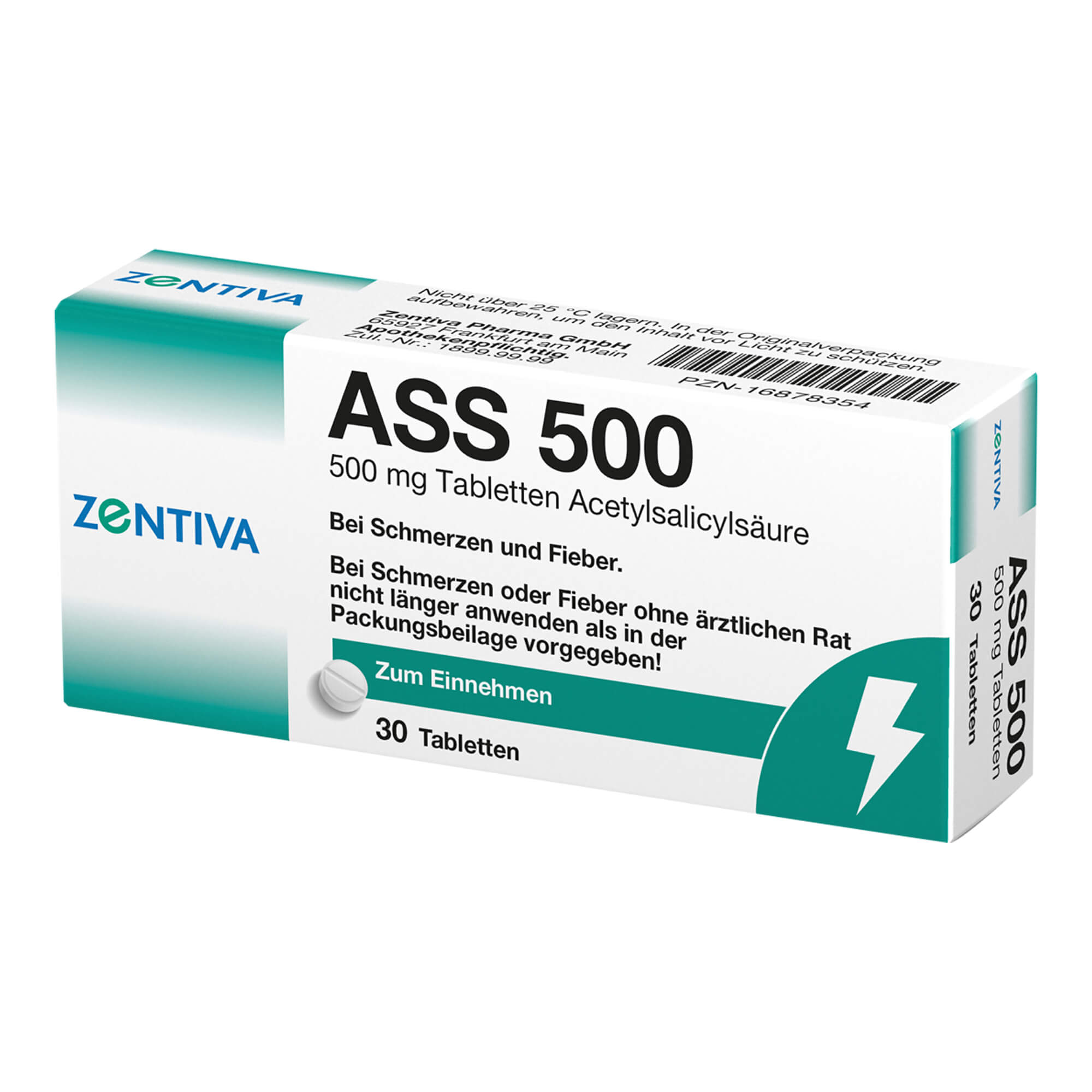 ASS 500 Acetylsalicylsäure 500 mg Tabletten