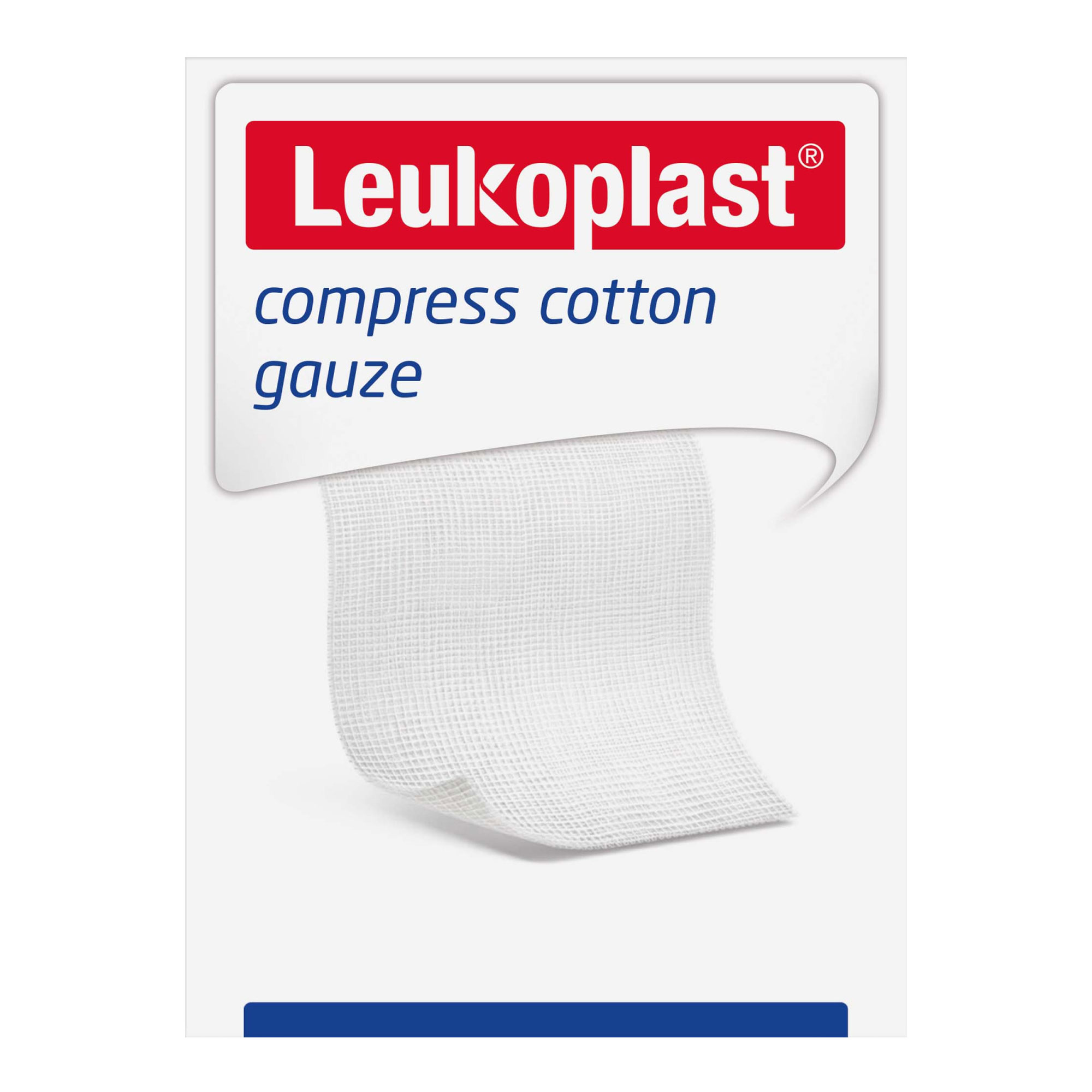 Leukoplast compress cotton gauze 7,5x7,5 cm 8fach