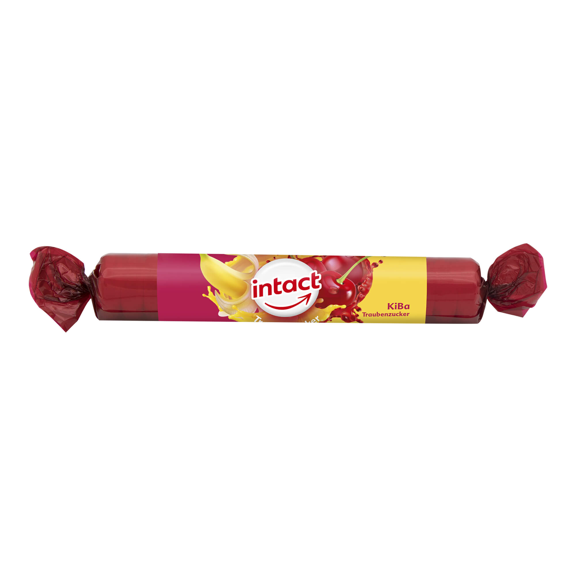 Intact Traubenzuckerrolle Kirsch-Banane