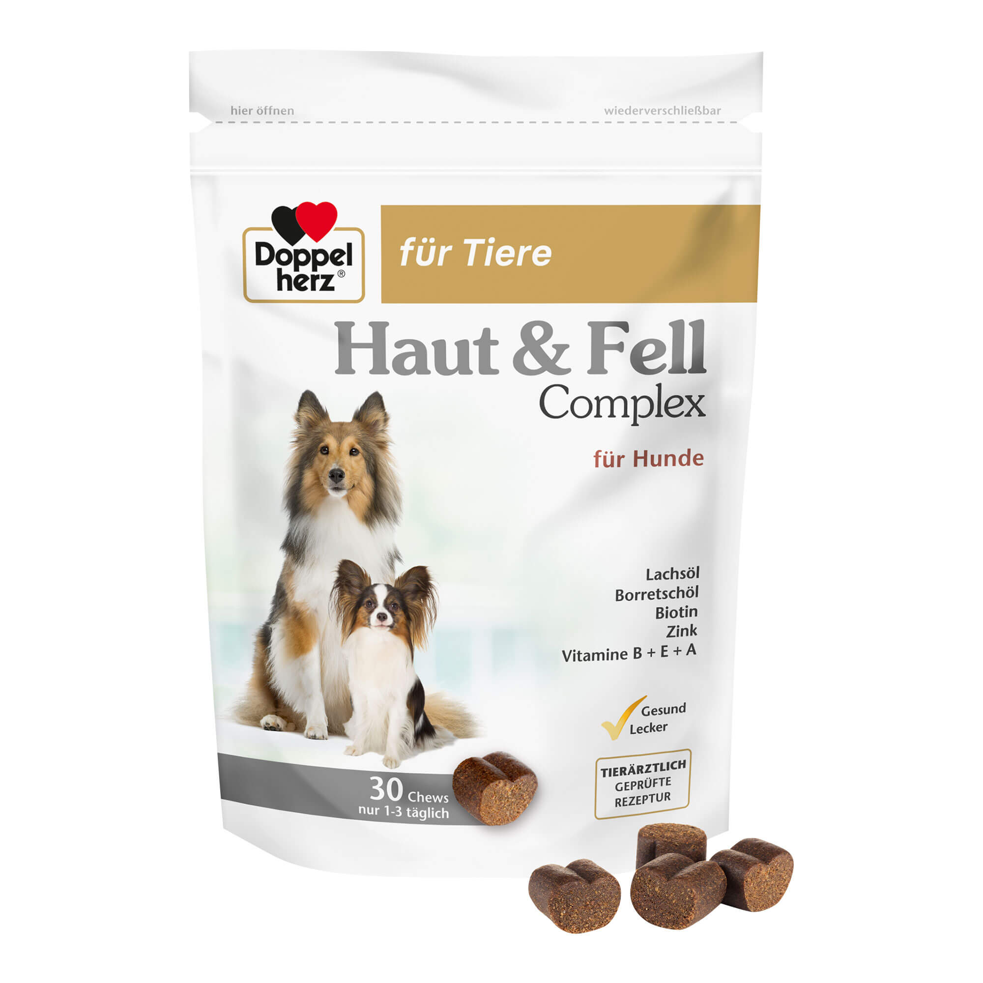 Doppelherz für Tiere Haut & Fell Complex für Hunde