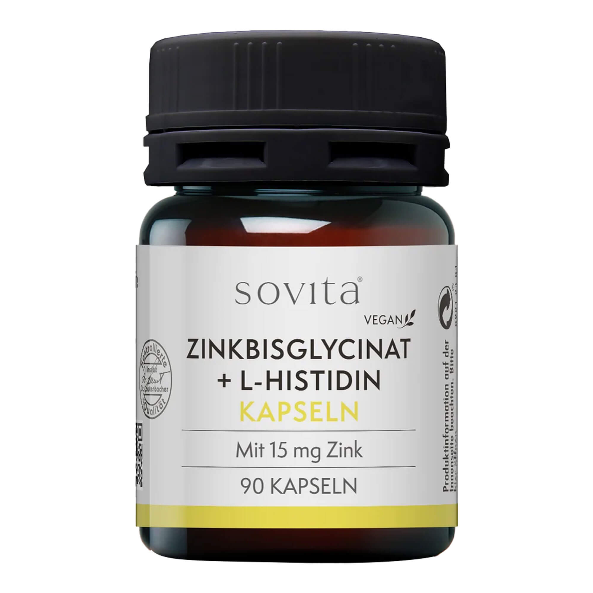 Sovita Zinkbisglycinat + L-Histidin Kapseln