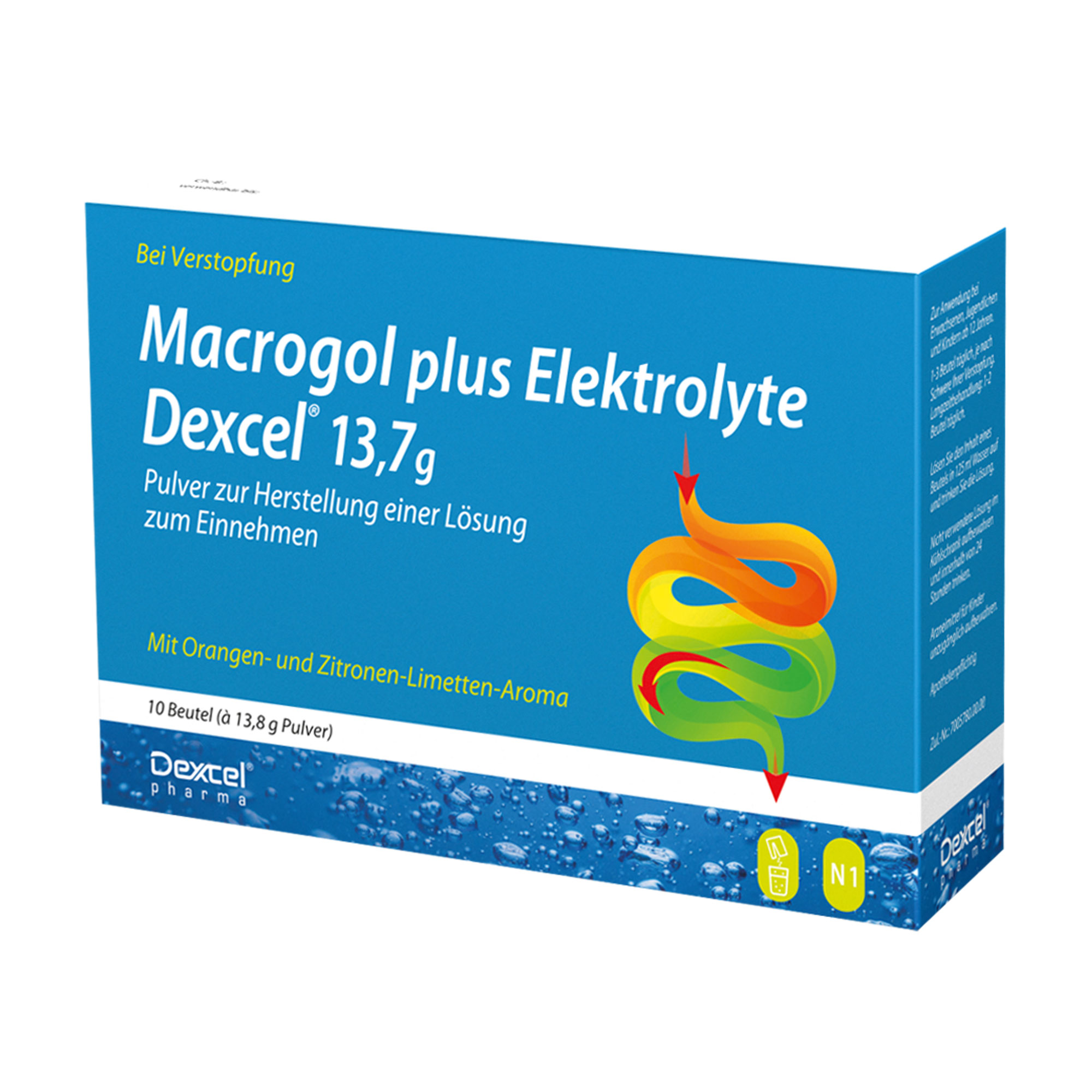 Macrogol plus Elektrolyte Dexcel 13,7 g Pulver