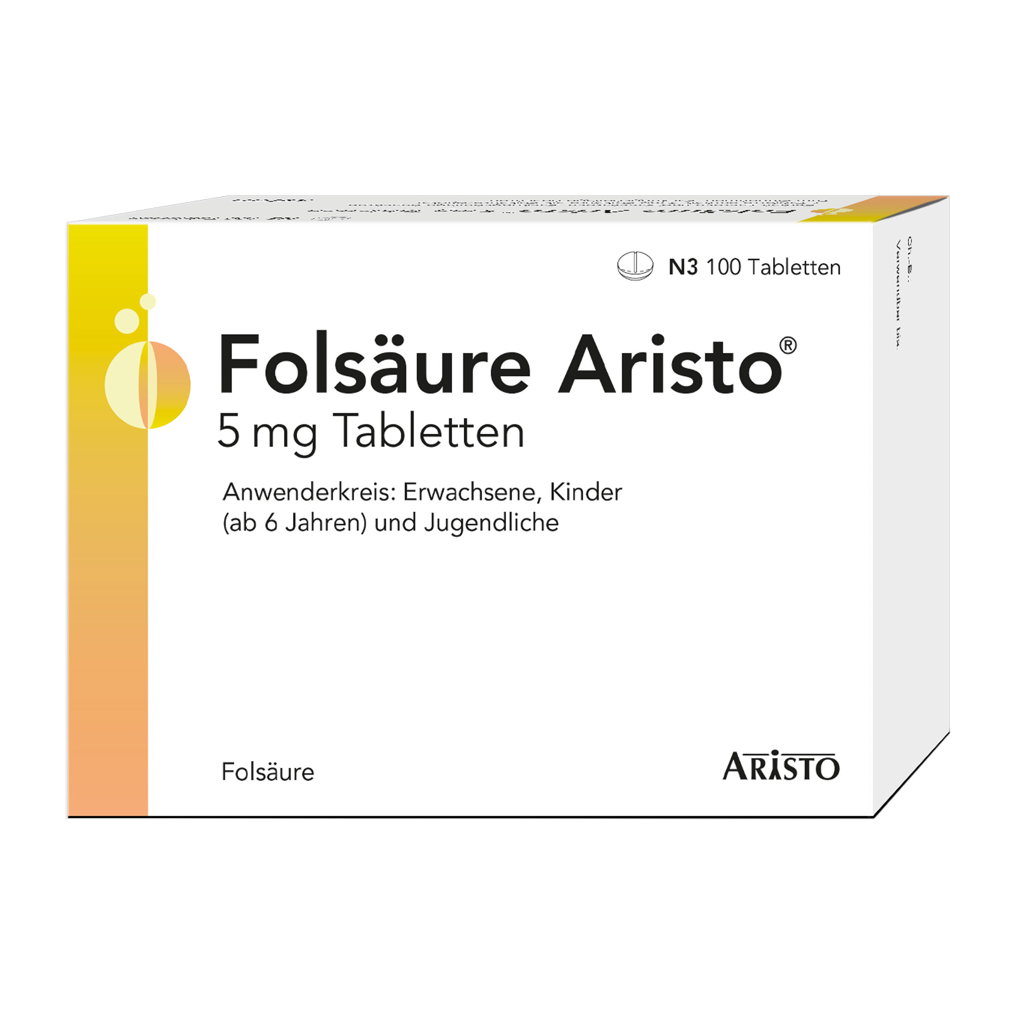 Folsäure Aristo 5 mg Tabletten