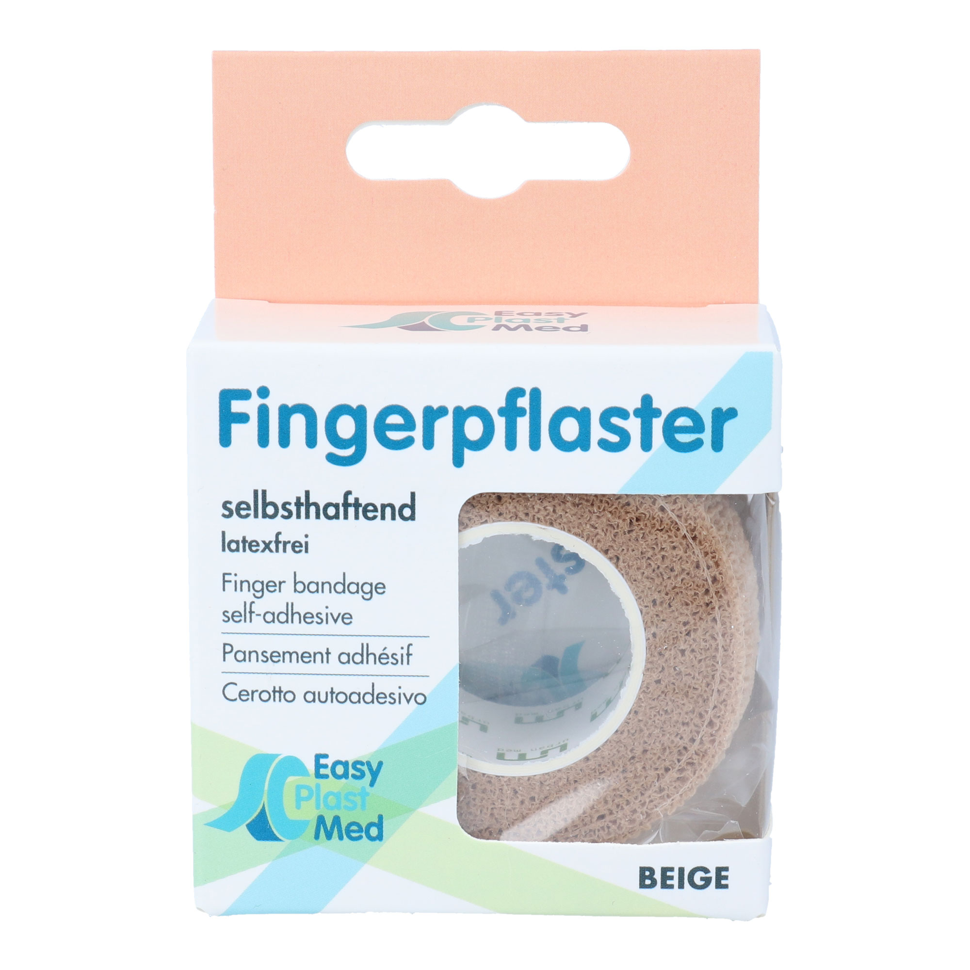 EasyPlast Med Fingerpflaster 2,5 cm x 5 m beige