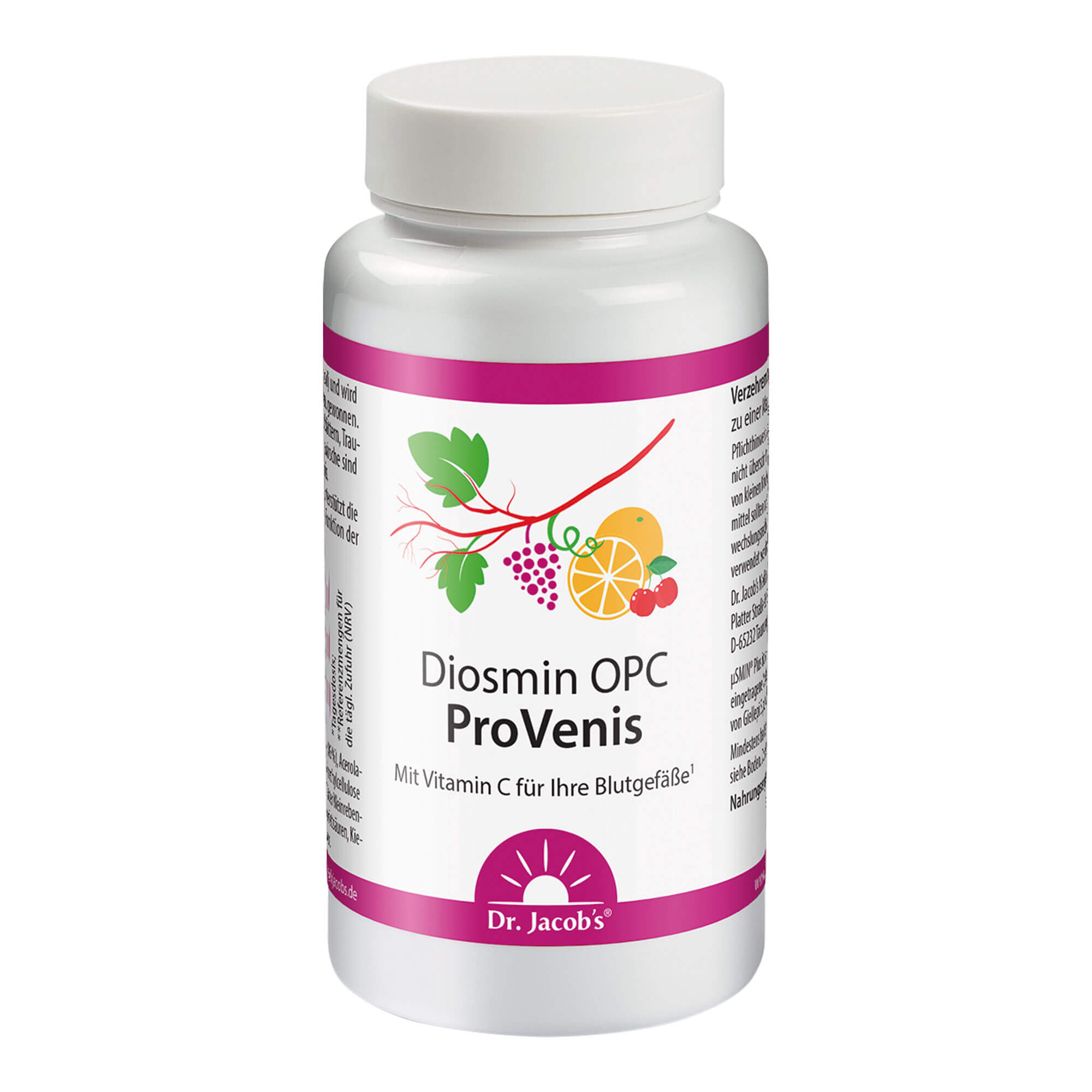 Dr. Jacob's Diosmin OPC ProVenis Polyphenole Weinreben vegan