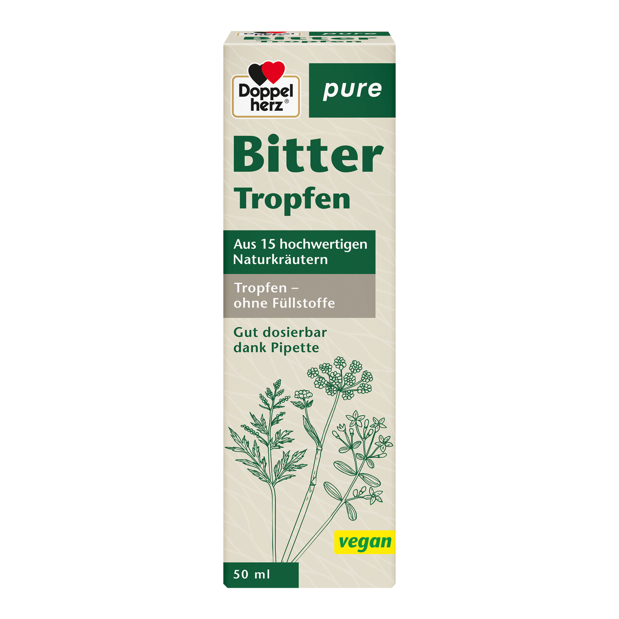 Doppelherz pure Bitter Tropfen