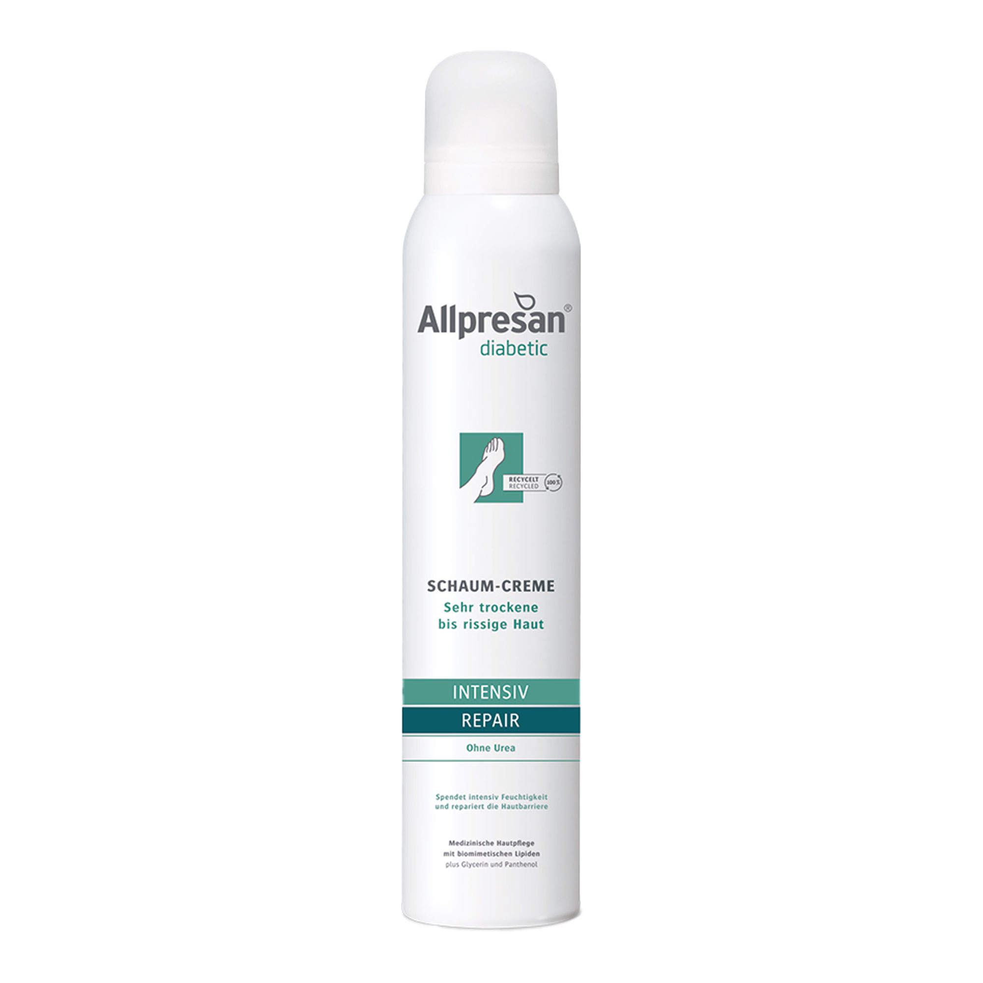 Allpresan diabetic Intensiv +Repair ohne Urea Schaum-Creme