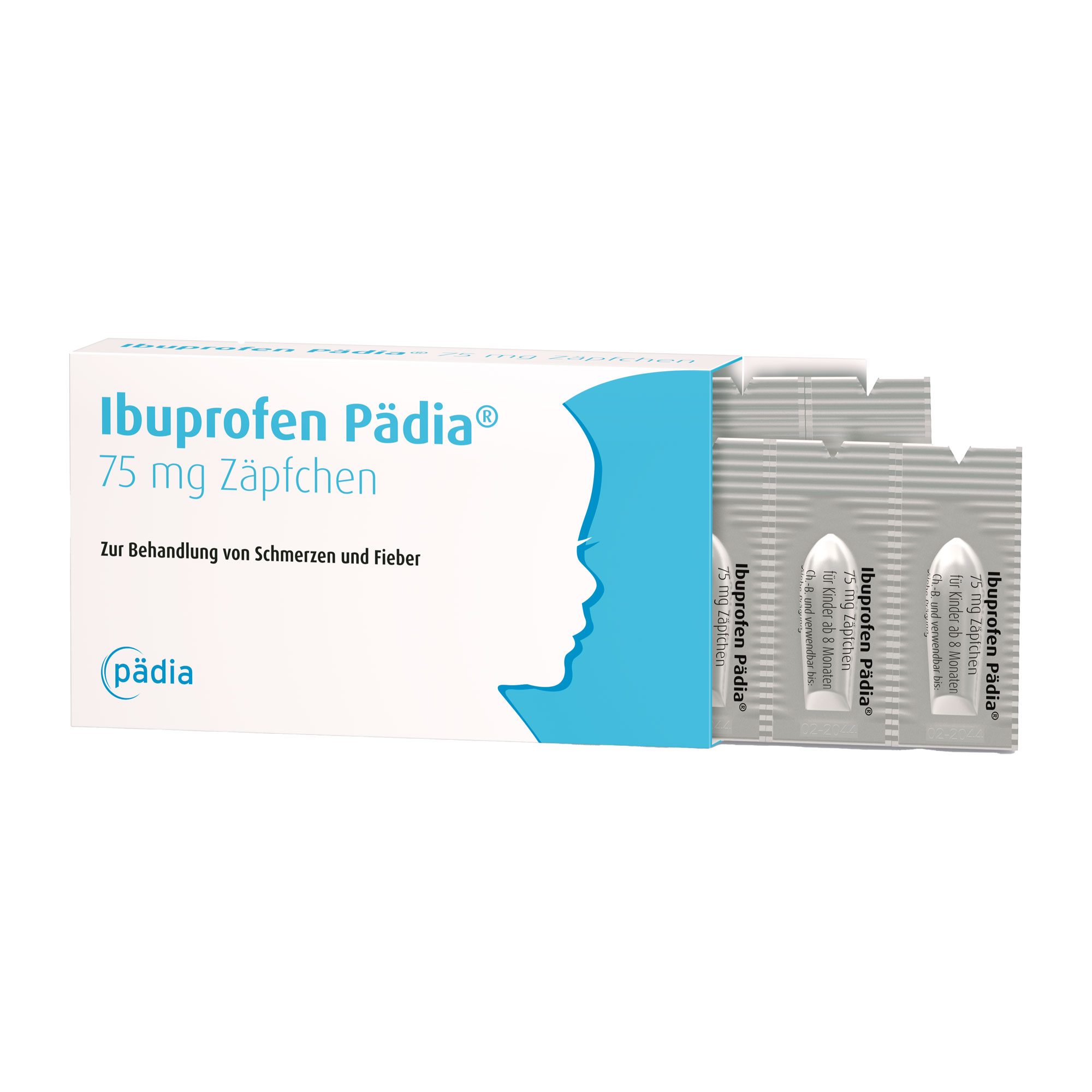 Ibuprofen Pädia 75 mg Zäpfchen