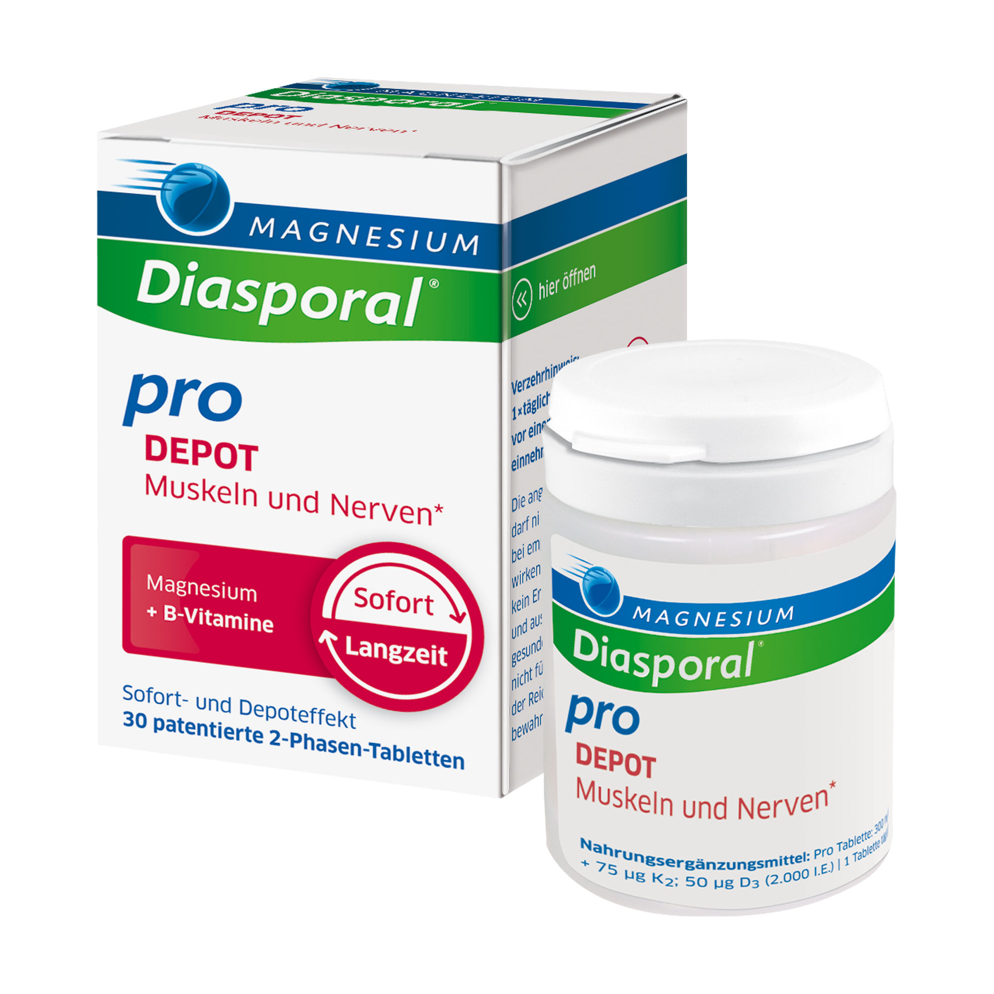 Magnesium-Diasporal pro DEPOT Muskeln und Nerven