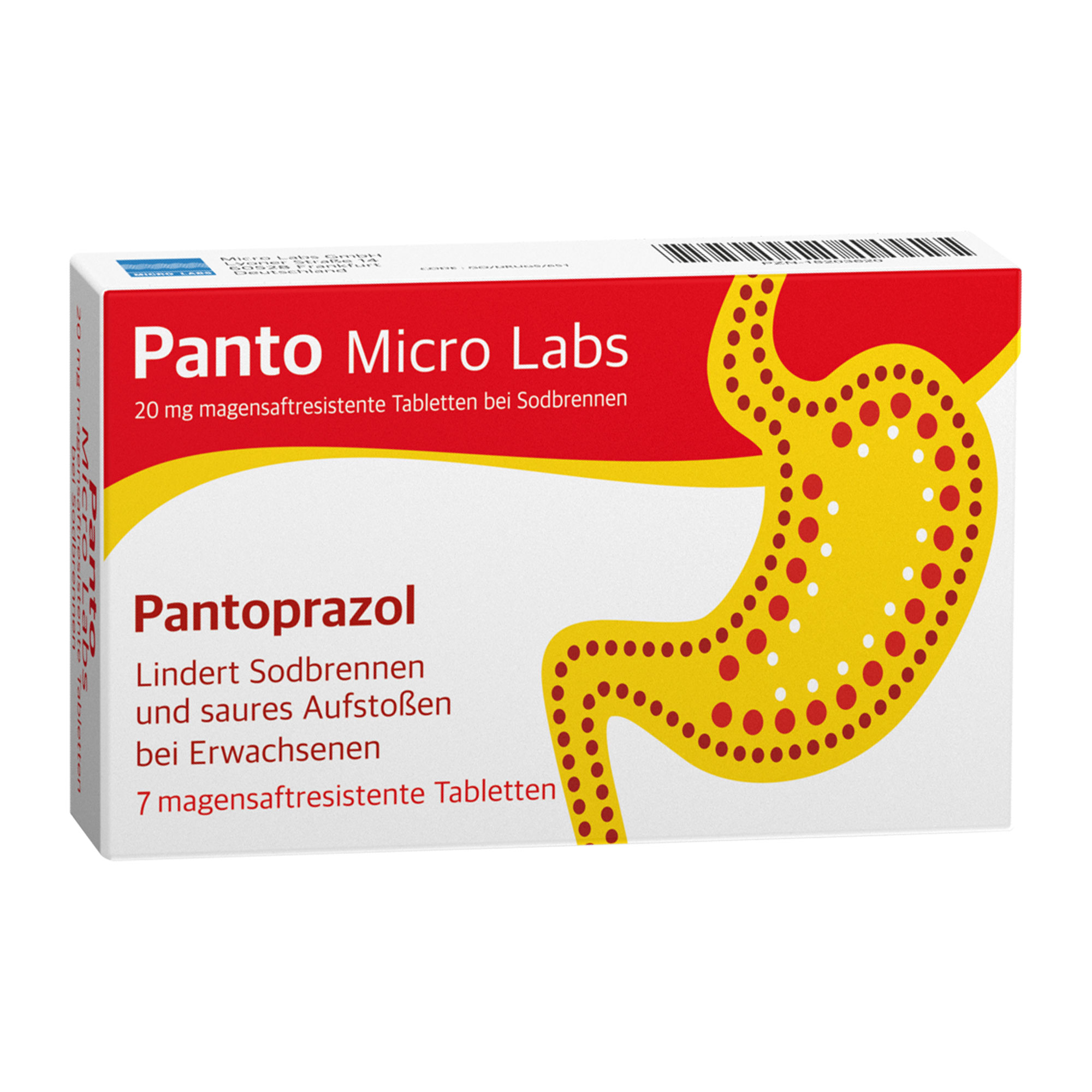 Panto Micro Labs 20 mg TMR bei Sodbrennen