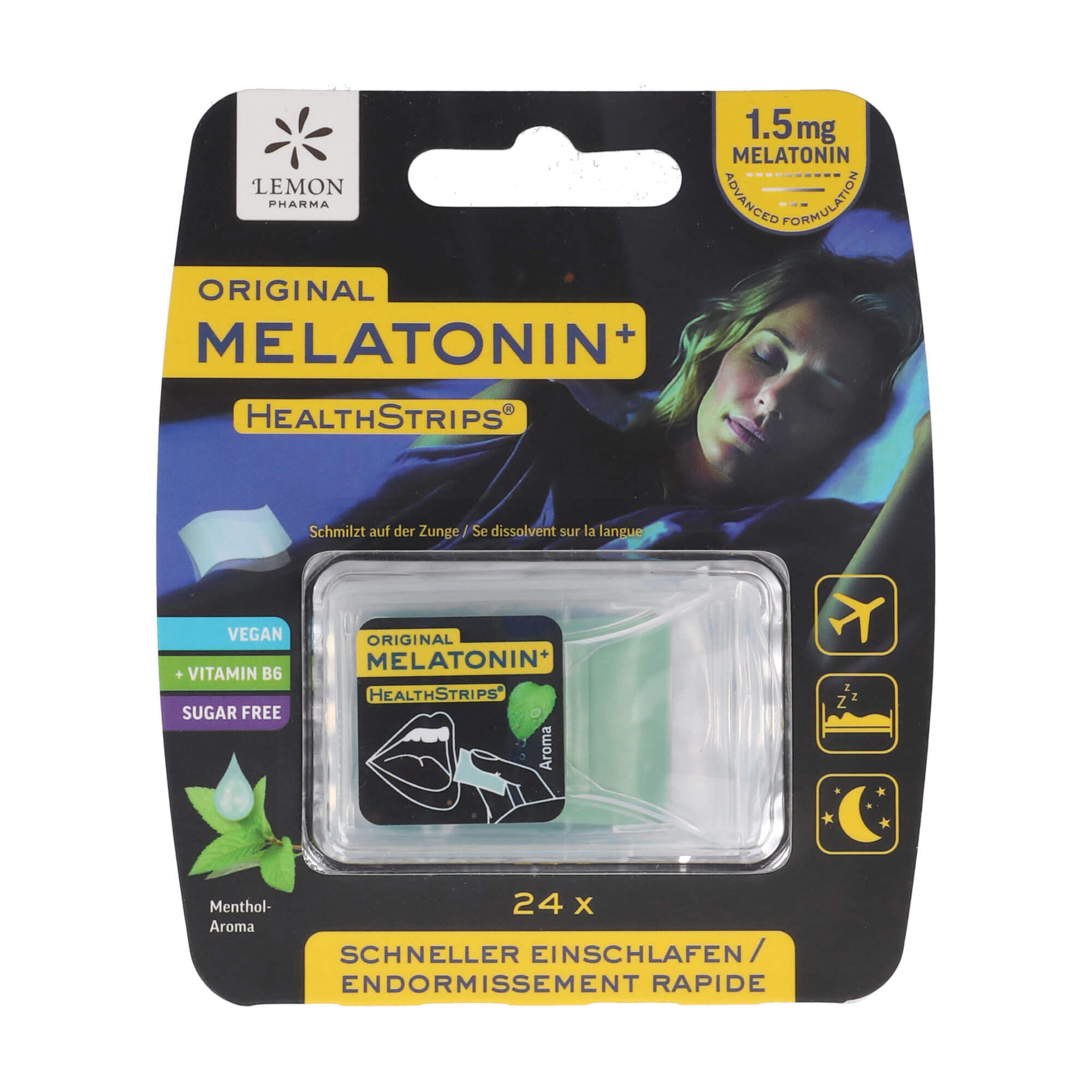Melatonin Strips Zungenstreifen