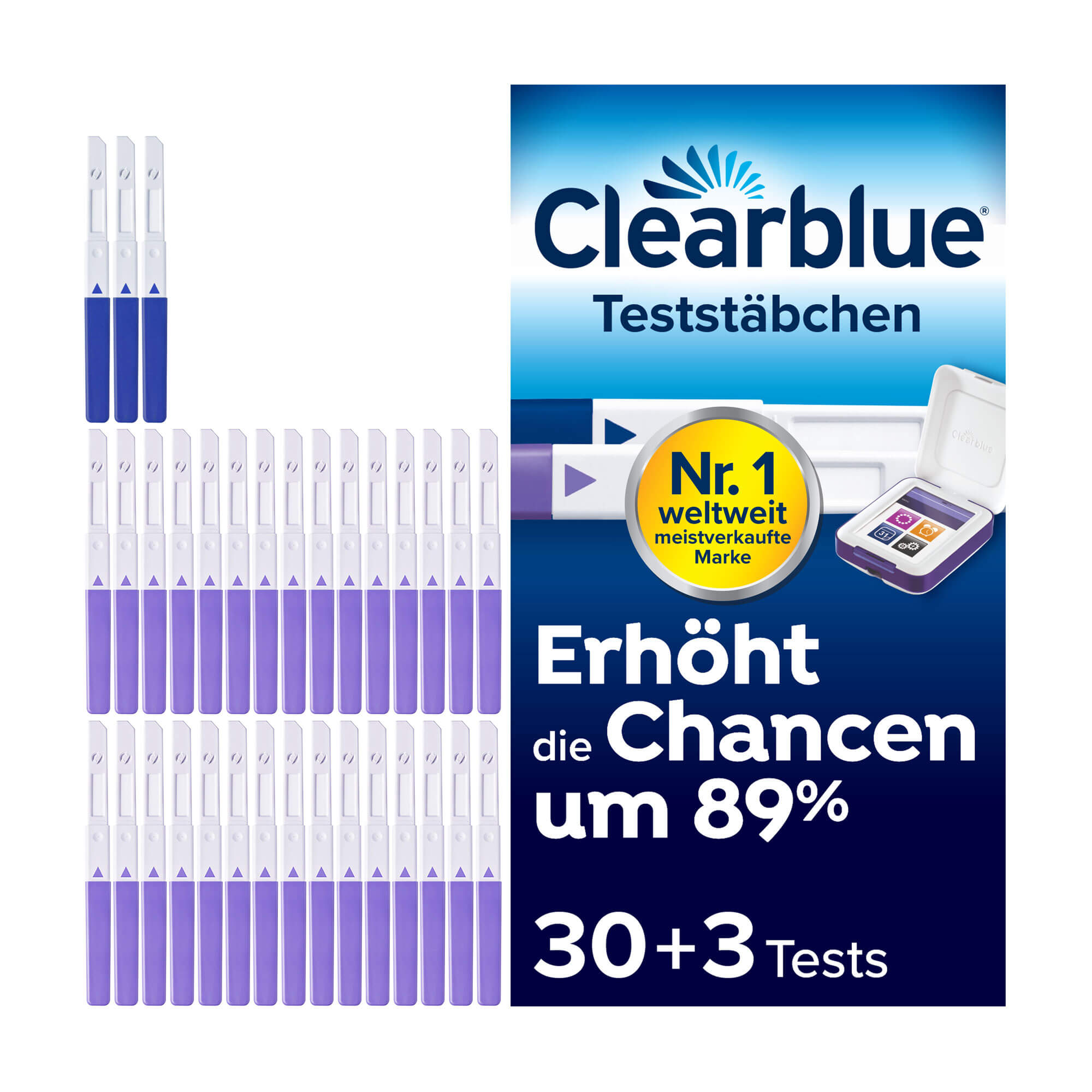 Clearblue Fertilitätsmonitor Teststäbchen