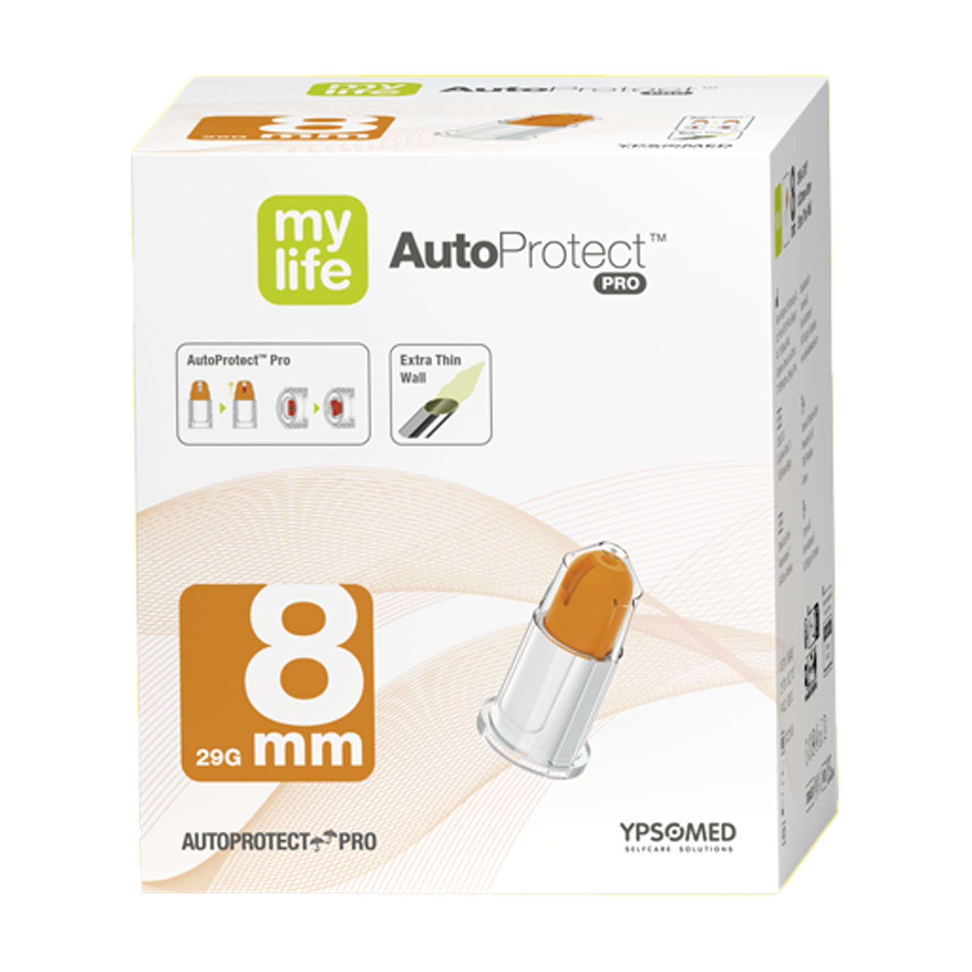 Mylife AutoProtect PRO Sicherheits-Pen-Nadeln 8 mm 29 G