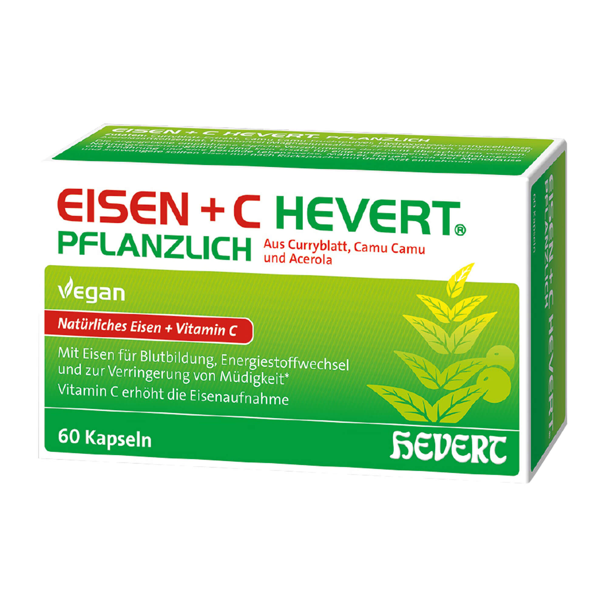 Eisen+C Hevert pflanzliche Kapseln