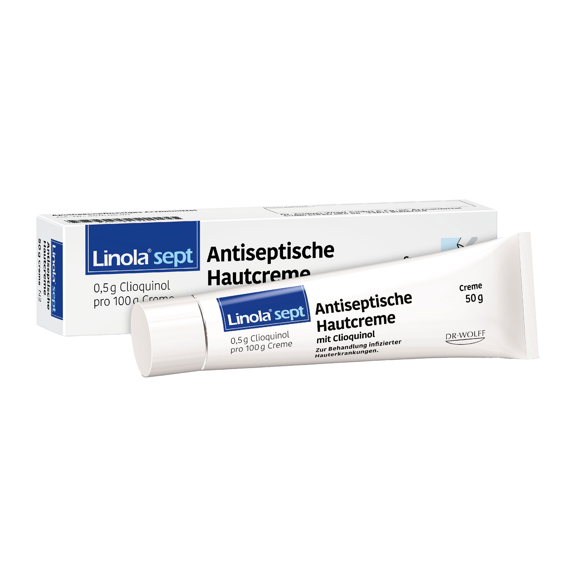 Linola sept Antiseptische Hautcreme mit Clioquinol