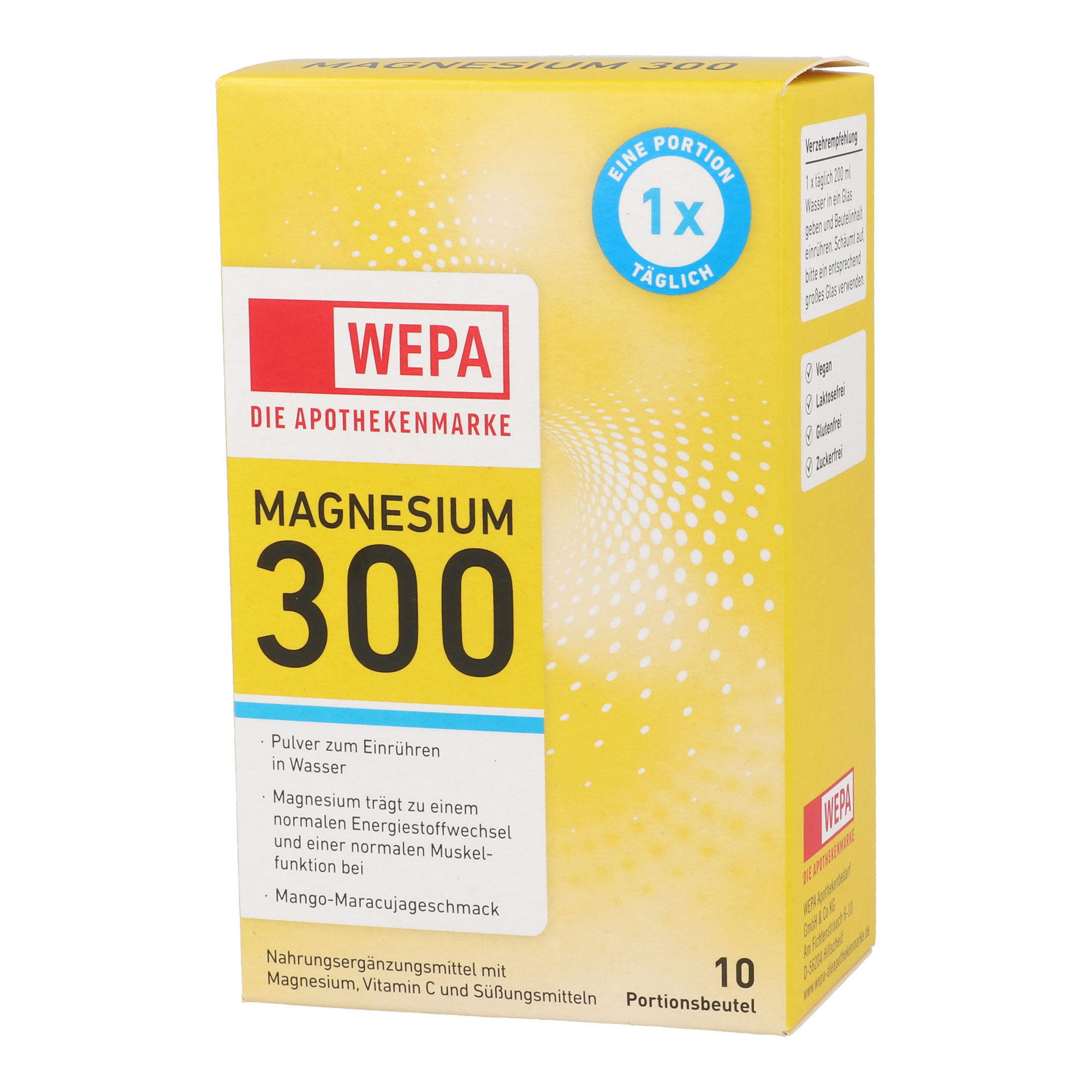 WEPA Magnesium 300 + Vitamin C Pulver