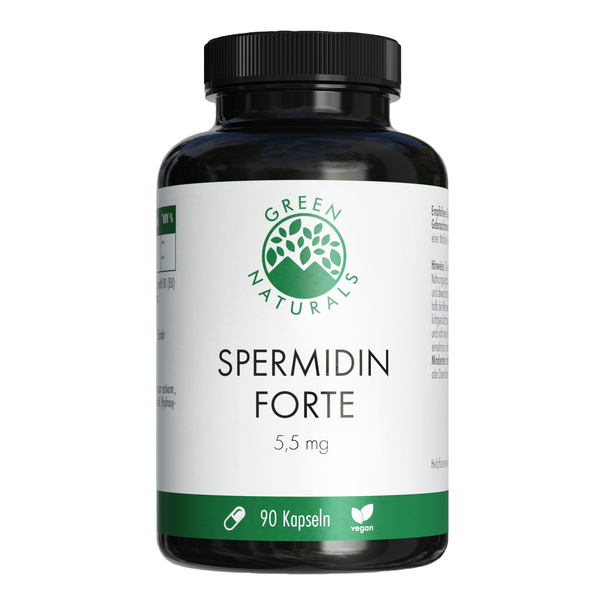 GREEN NATURALS Spermidin forte 5,5 mg vegane Kapseln