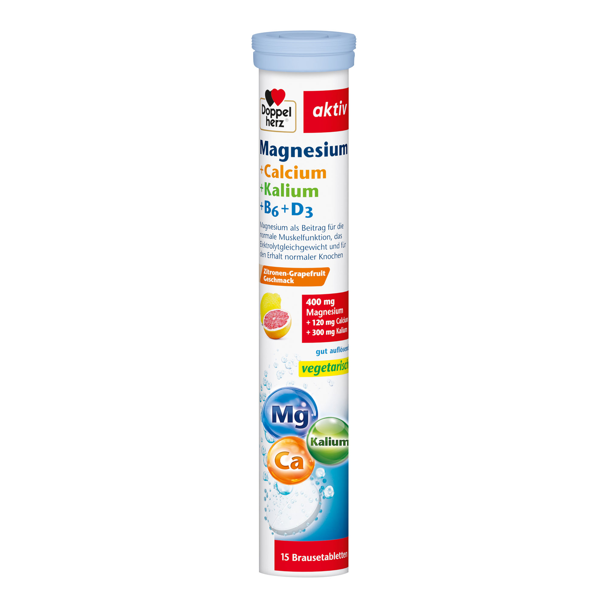 Doppelherz aktiv Magnesium+Calcium+Kalium Brausetabletten