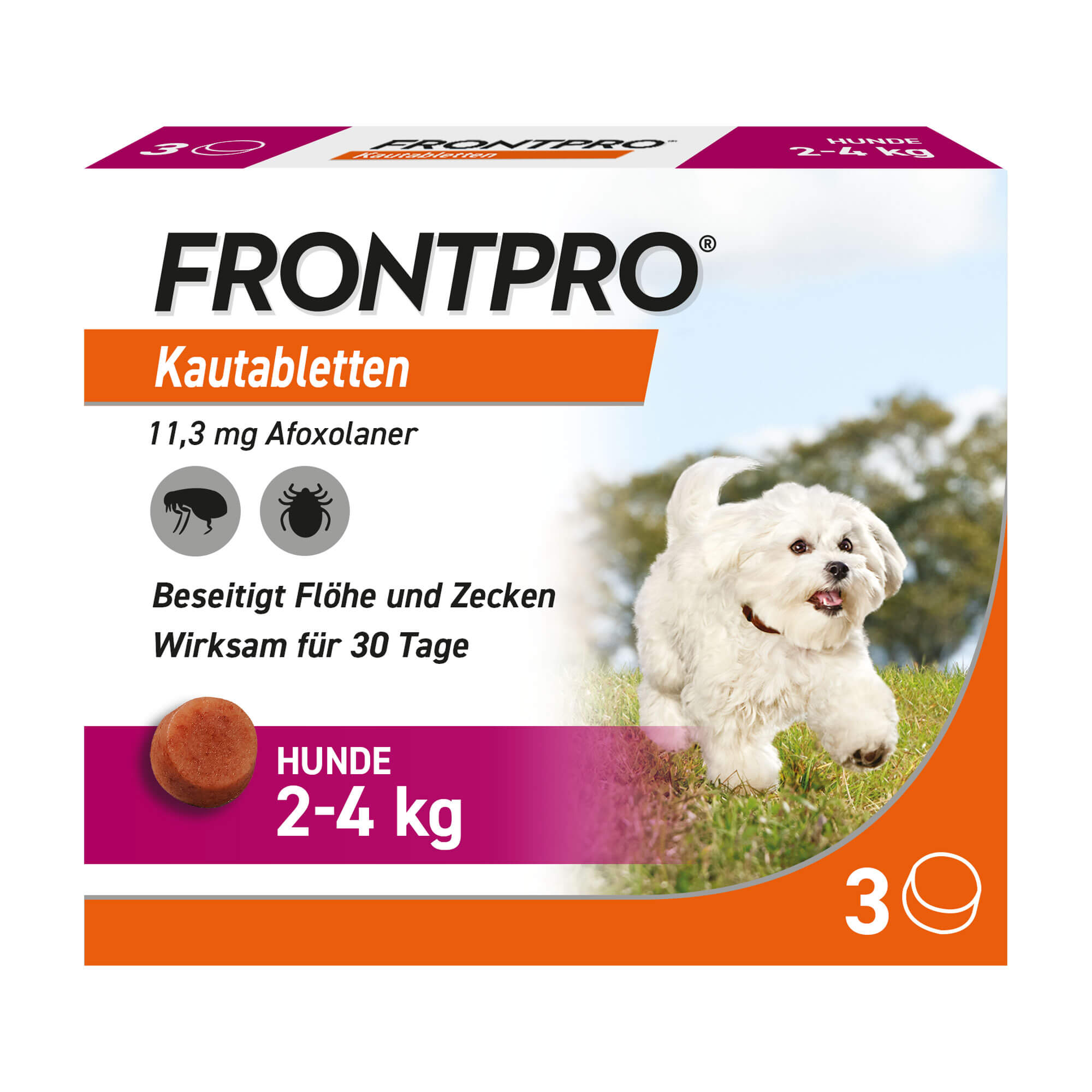 Frontpro 11 mg Kautabletten für Hunde XS