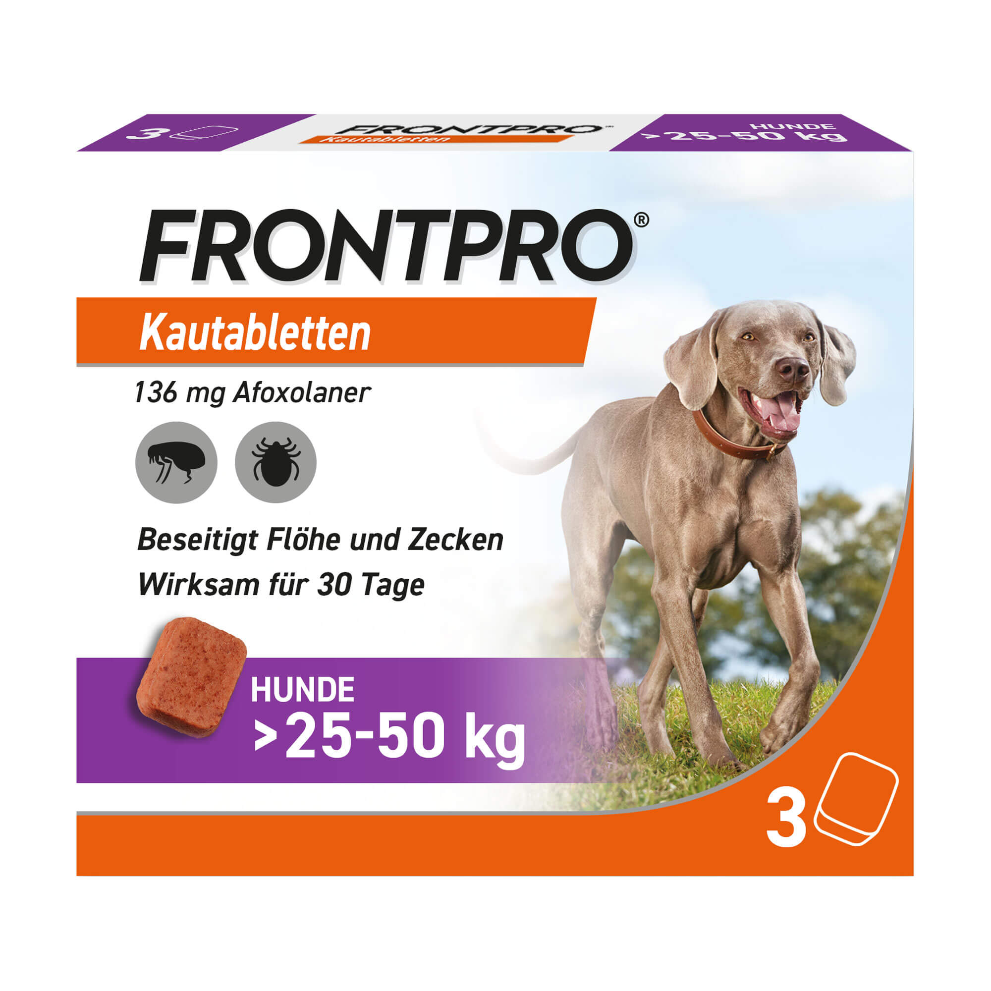 Frontpro 136 mg Kautabletten für Hunde L