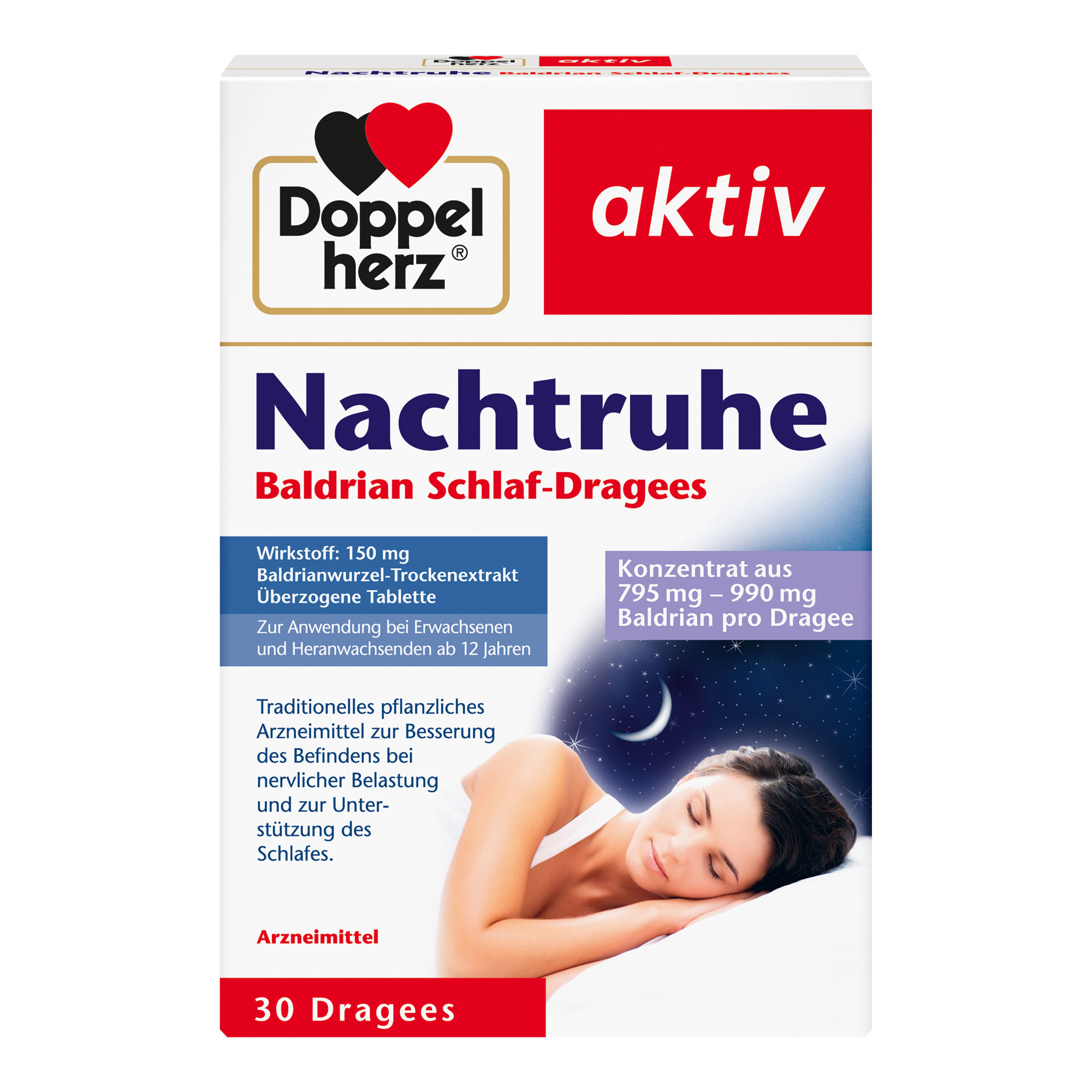 Doppelherz aktiv Nachtruhe Baldrian Schlaf-Dragees