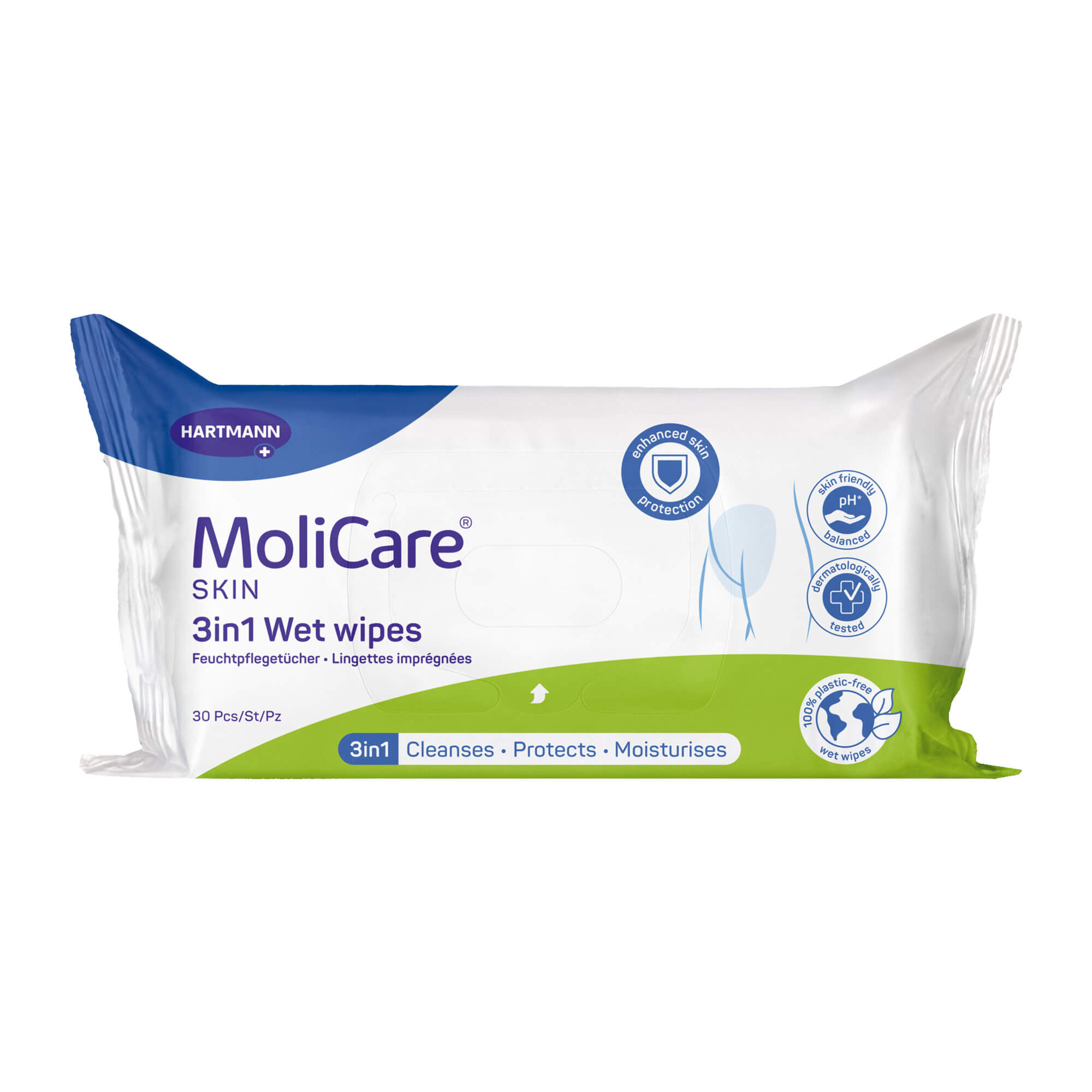 MoliCare Skin 3in1 Feuchtpflegetücher