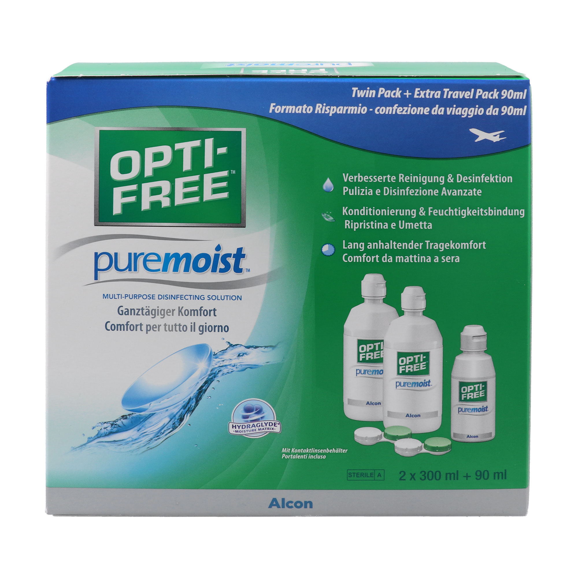 OptiFree Puremoist Desinfektionslösung für Kontaktlinsen