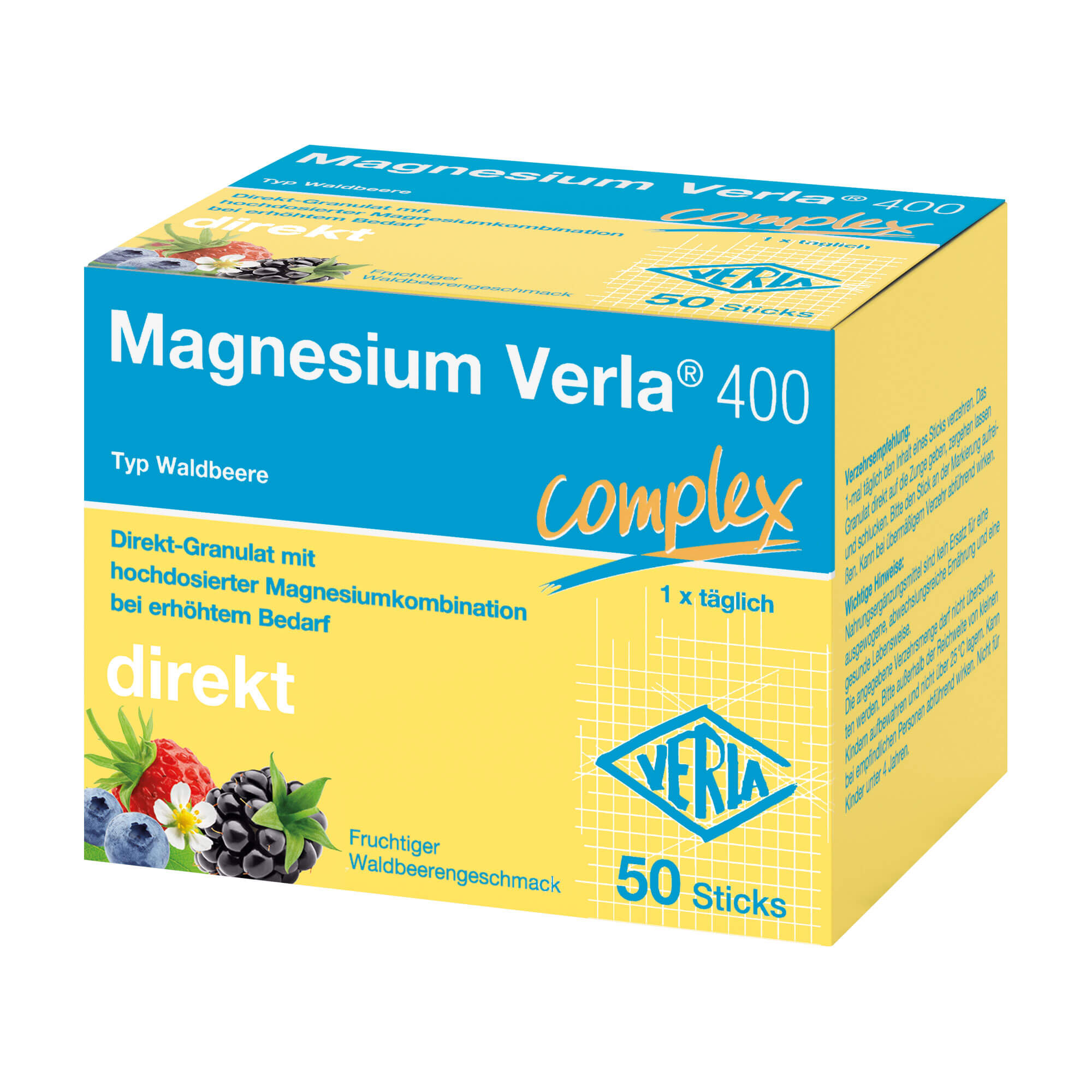 Magnesium Verla 400 Waldbeere Direkt-Granulat