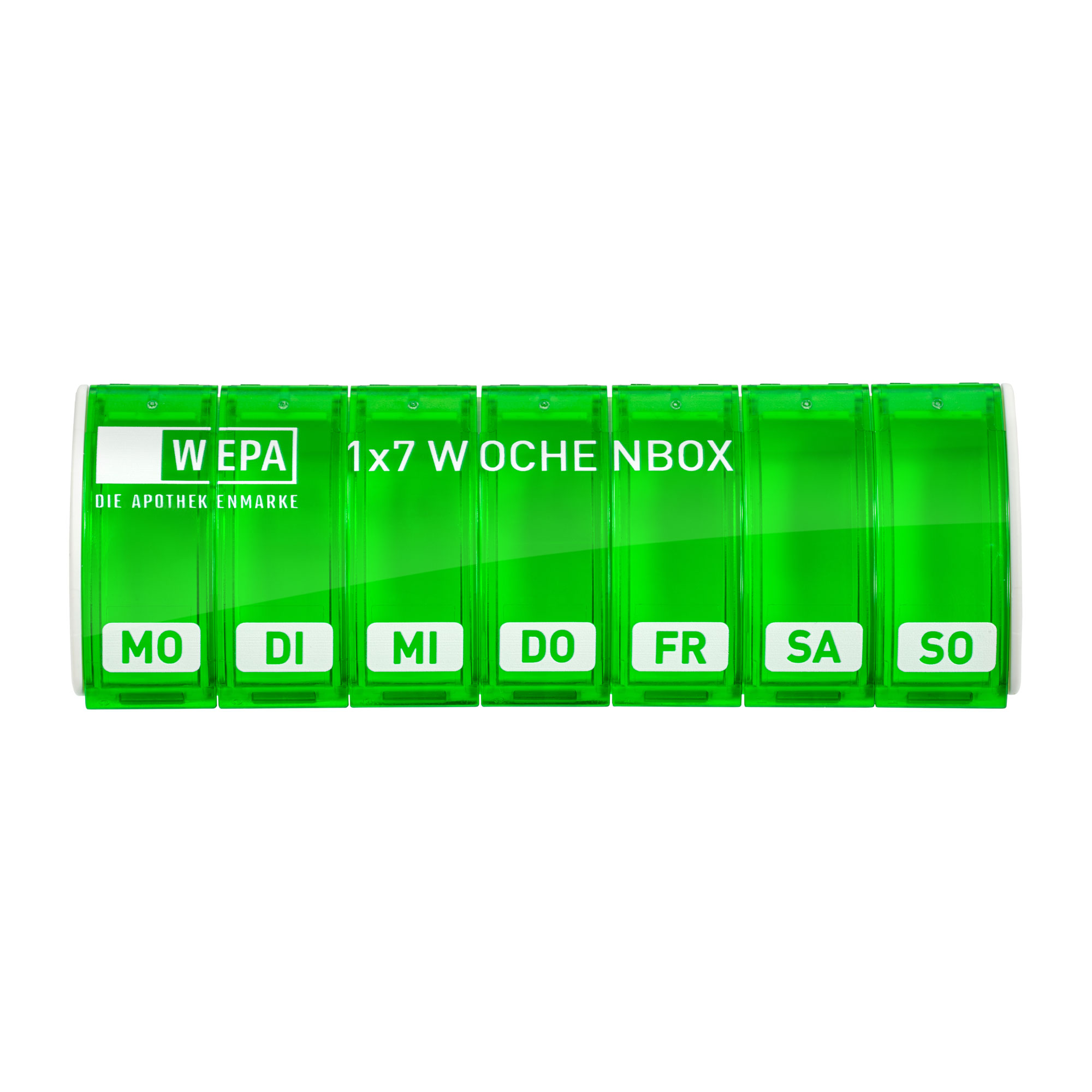 WEPA 1x7 Wochenbox grün mit UV-Schutz+