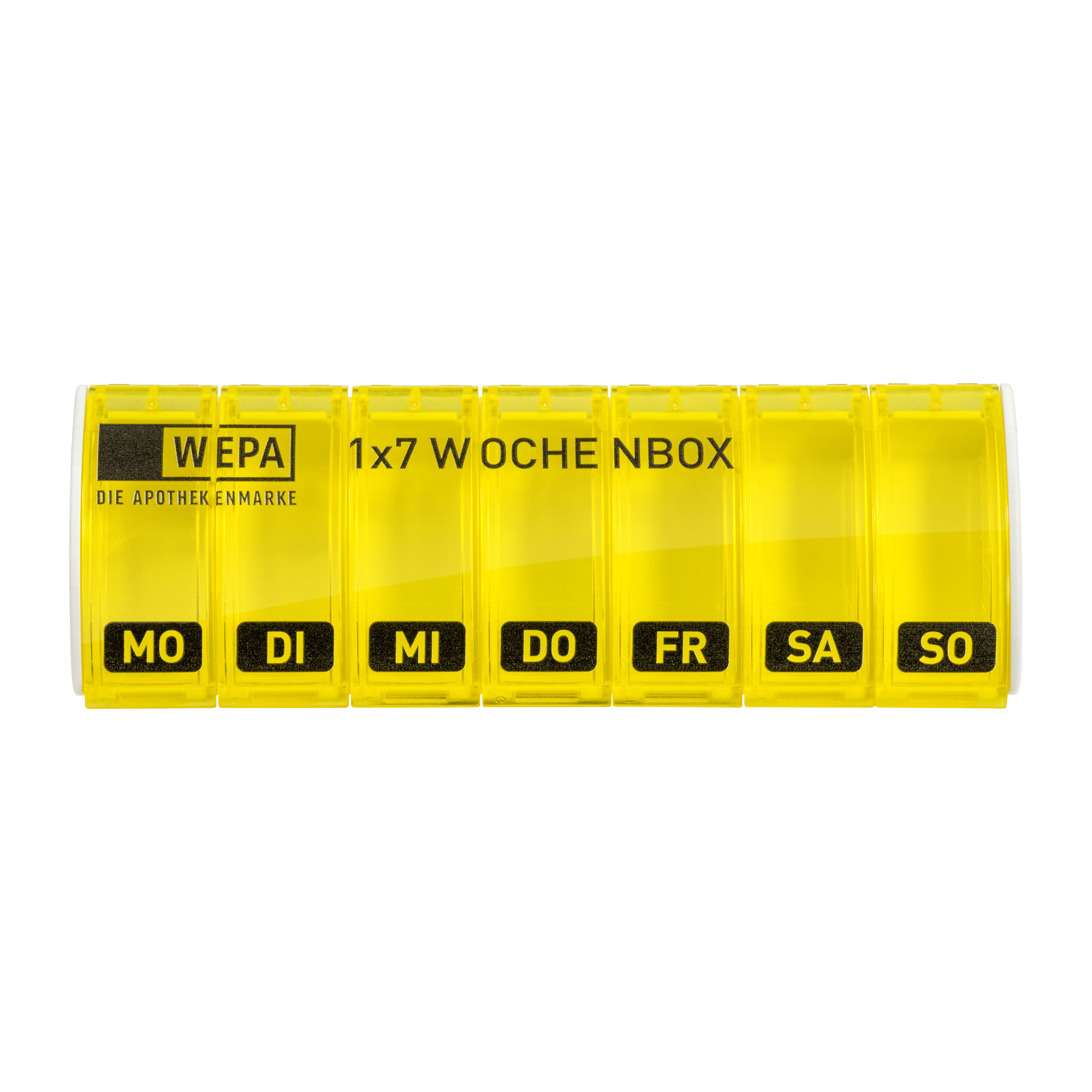 WEPA 1x7 Wochenbox gelb mit UV-Schutz+