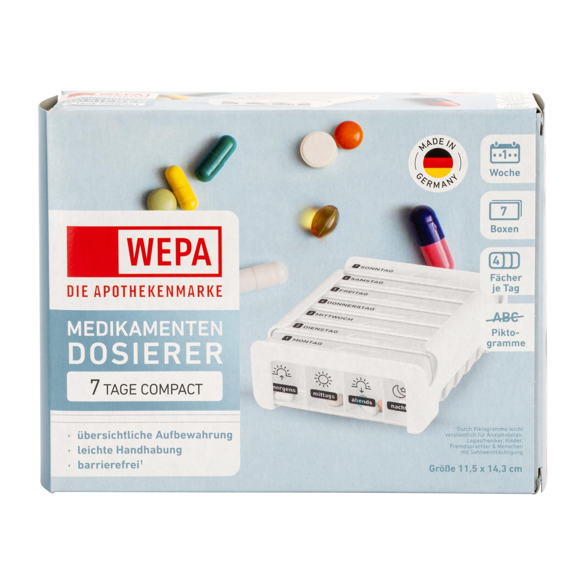 WEPA 7 Tage Compact Wochenmagazin weiß