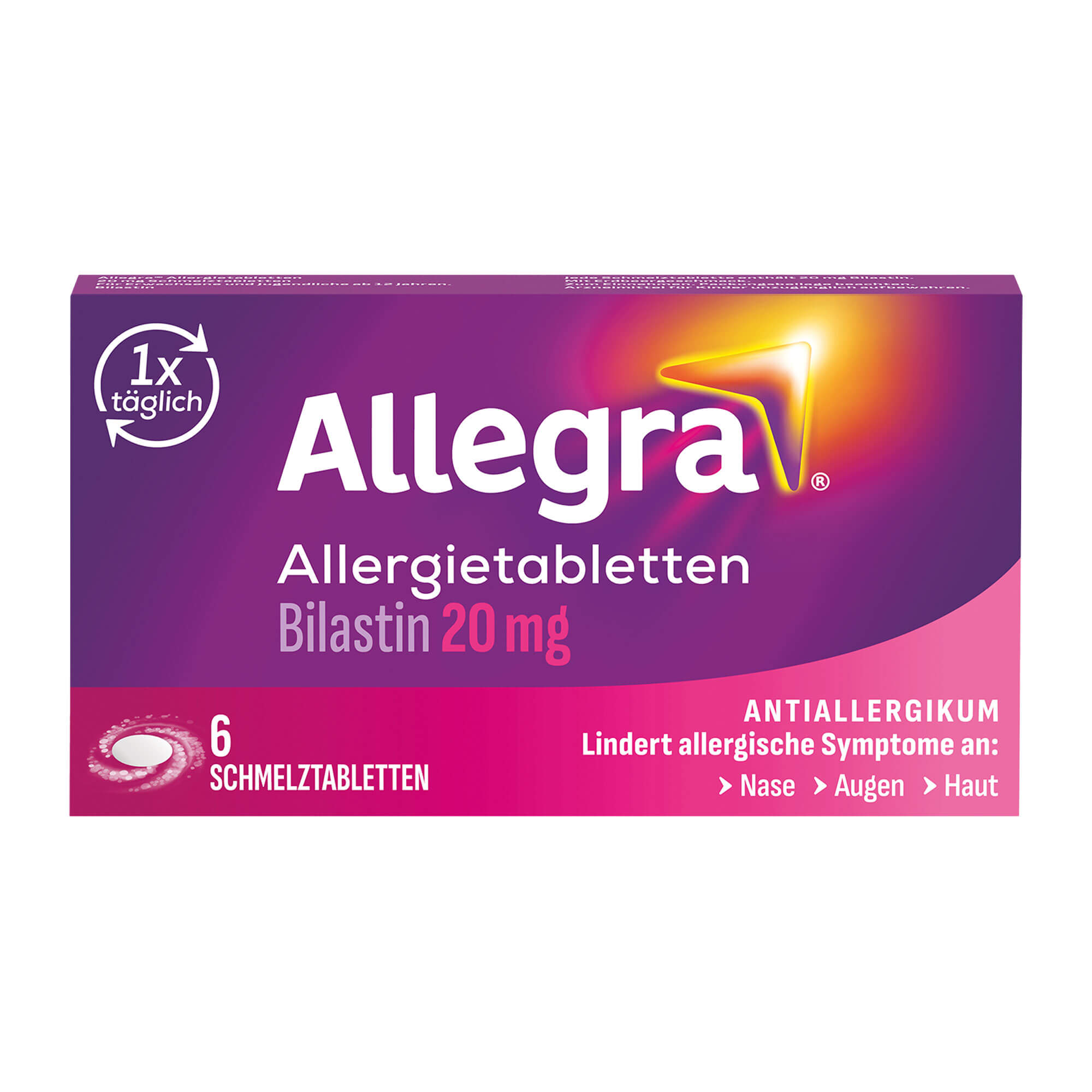 Allegra Allergietabletten 20 mg Schmelztabletten