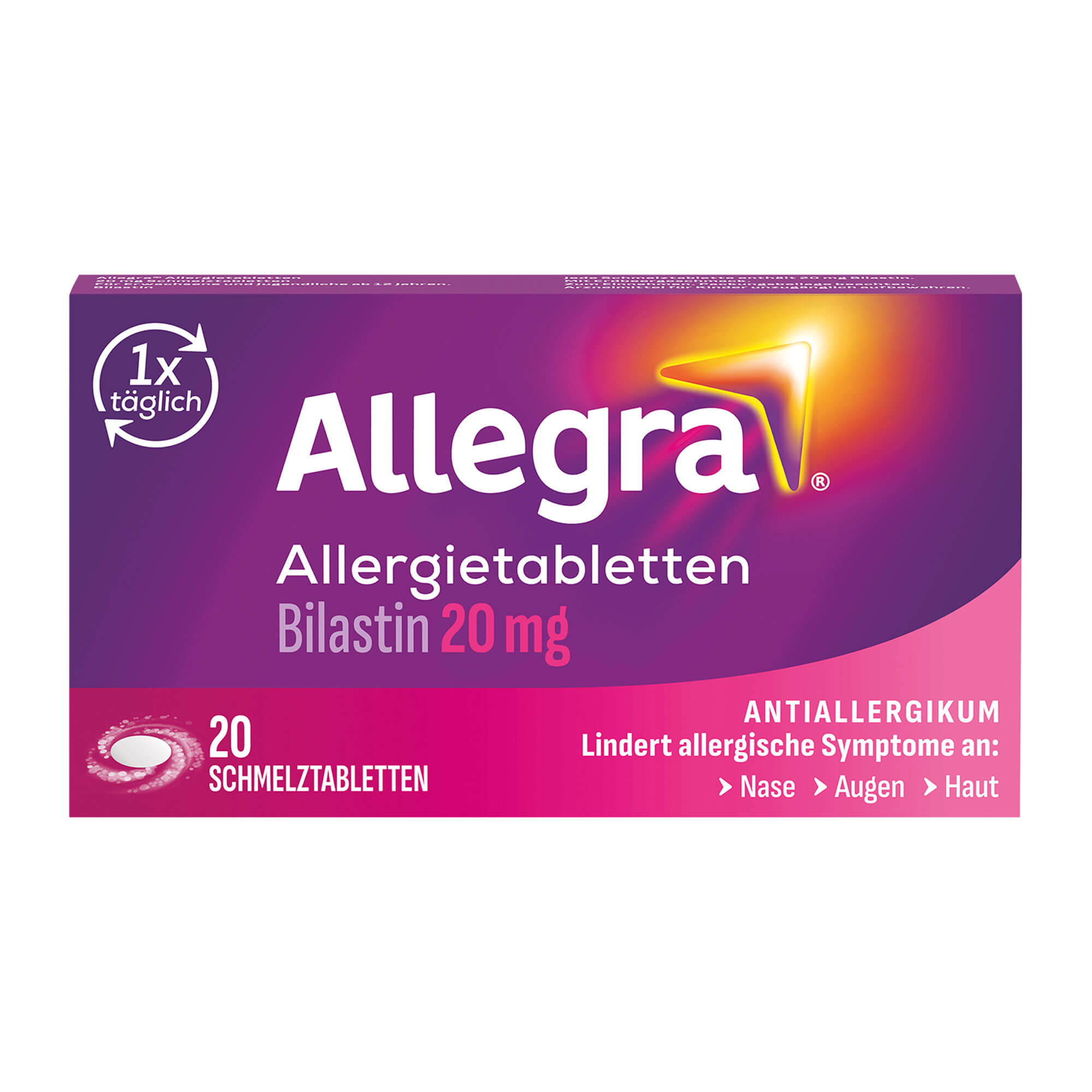 Allegra Allergietabletten 20 mg Schmelztabletten