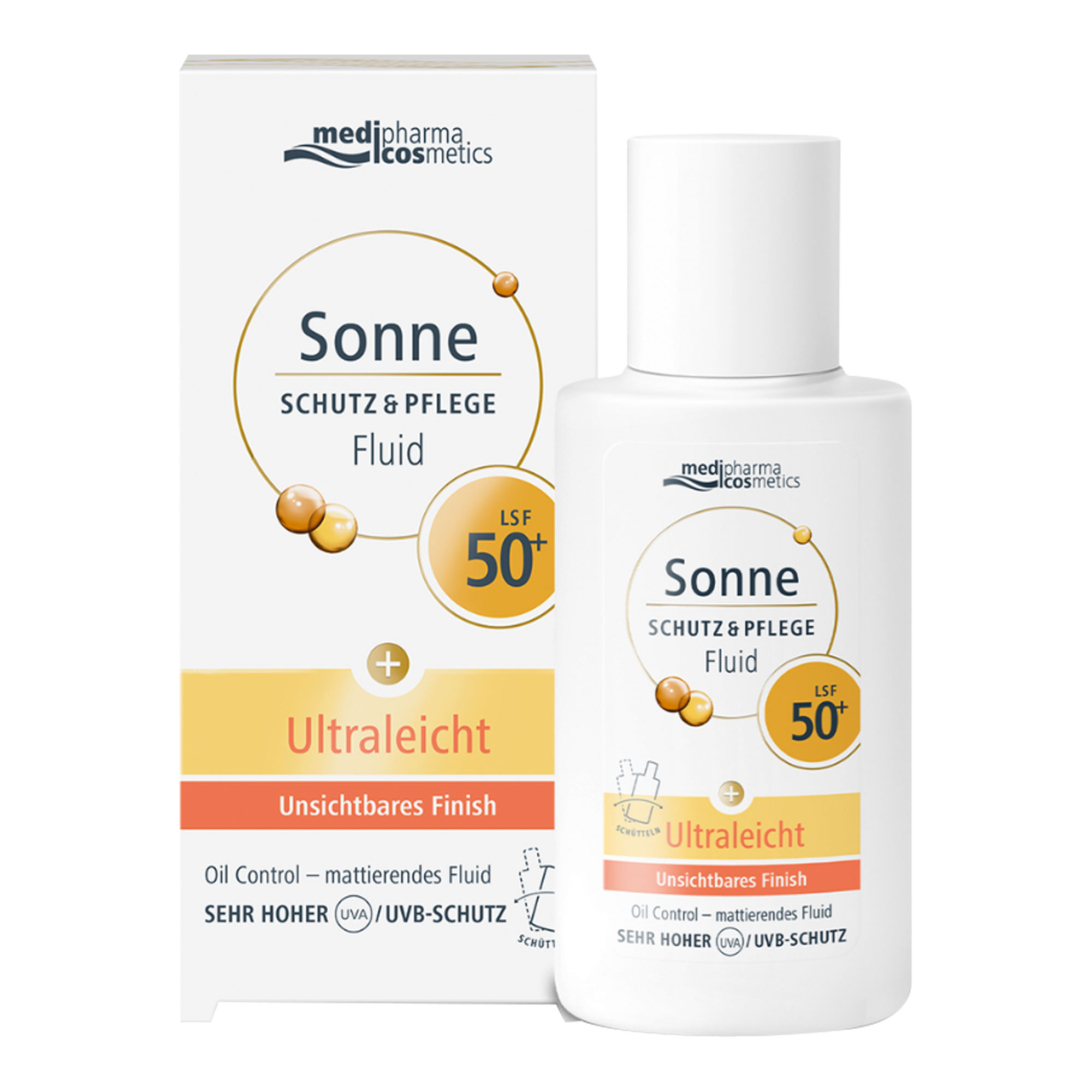 Sonne Schutz & Pflege Fluid LSF50+ Gesicht
