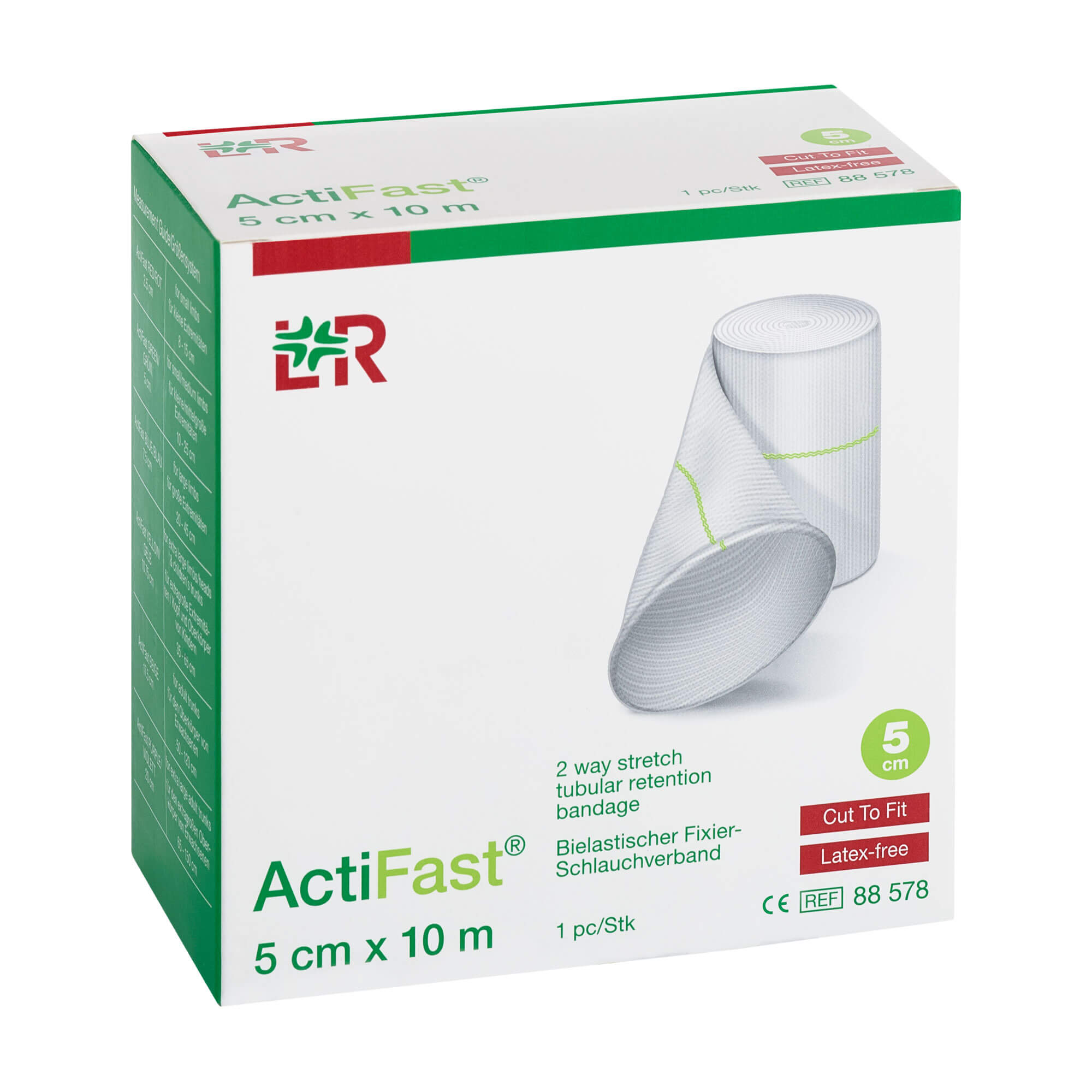 ActiFast Schlauchverband 5 cm x 10 m grün
