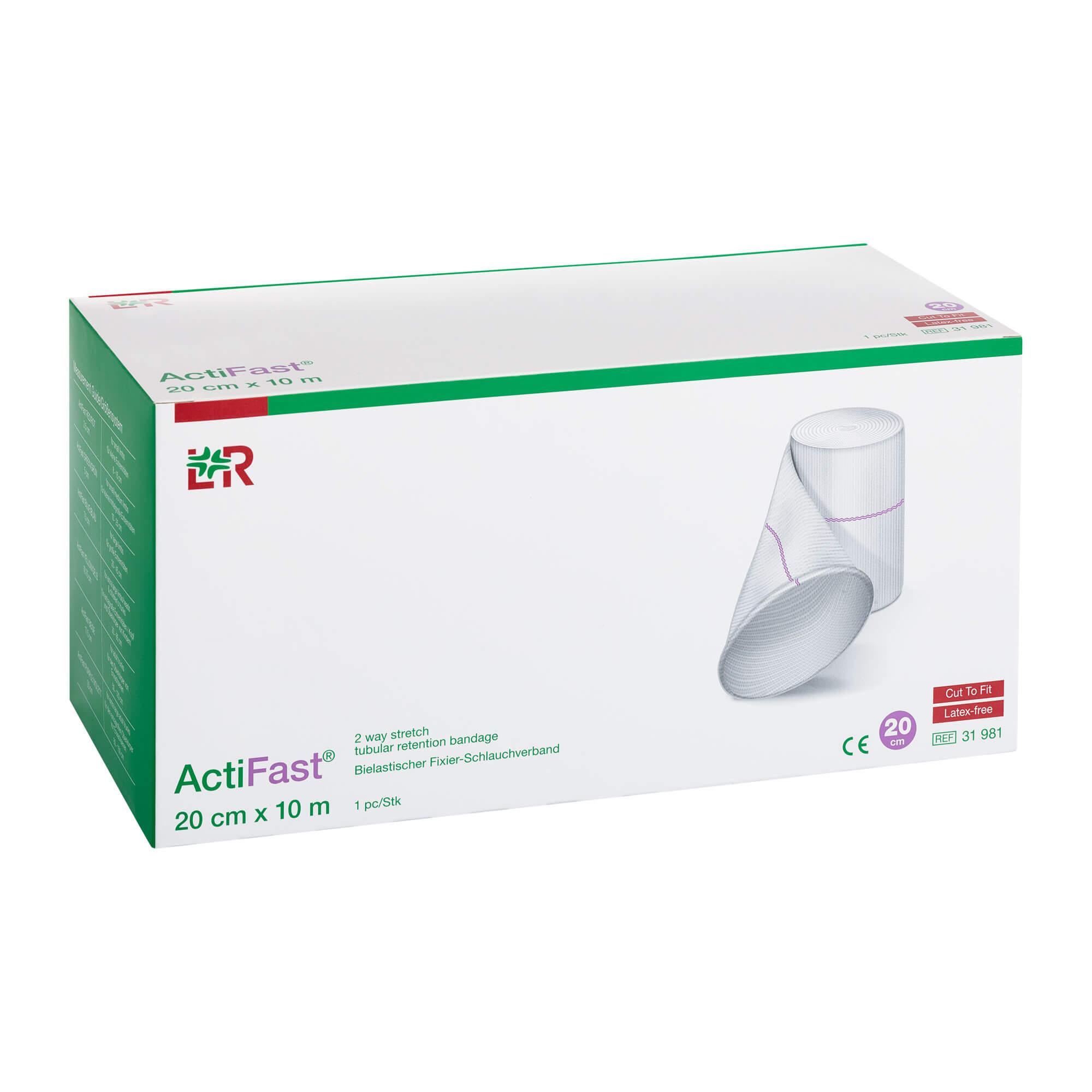 ActiFast Schlauchverband 20 cm x 10 m lila