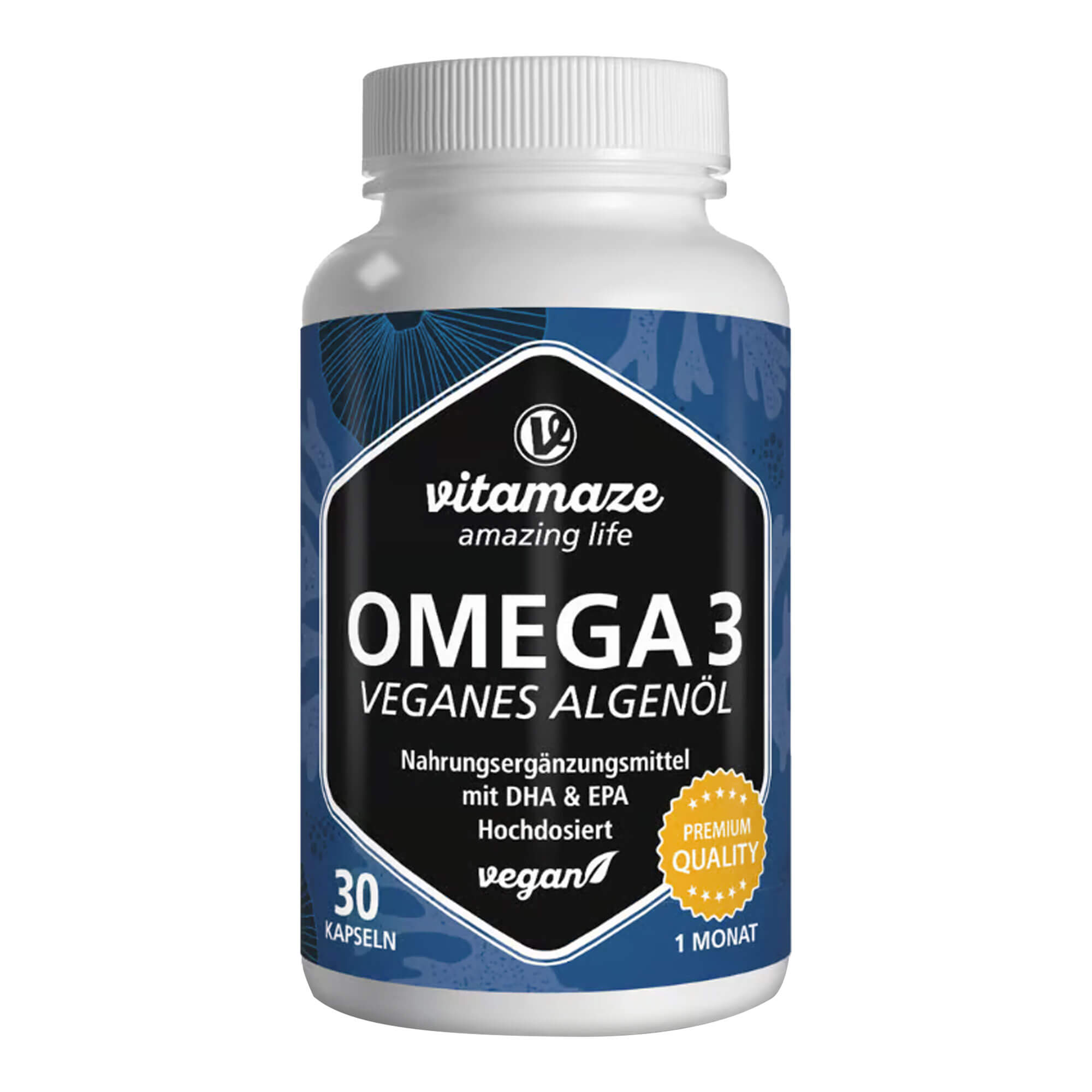 Vitamaze Omega 3 Veganes Algenöl Kapseln